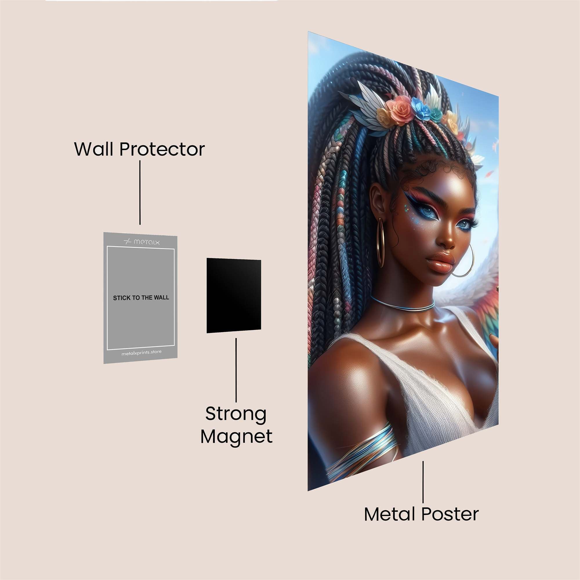 Seraphic Warrior Safe Wall Magnetic / M