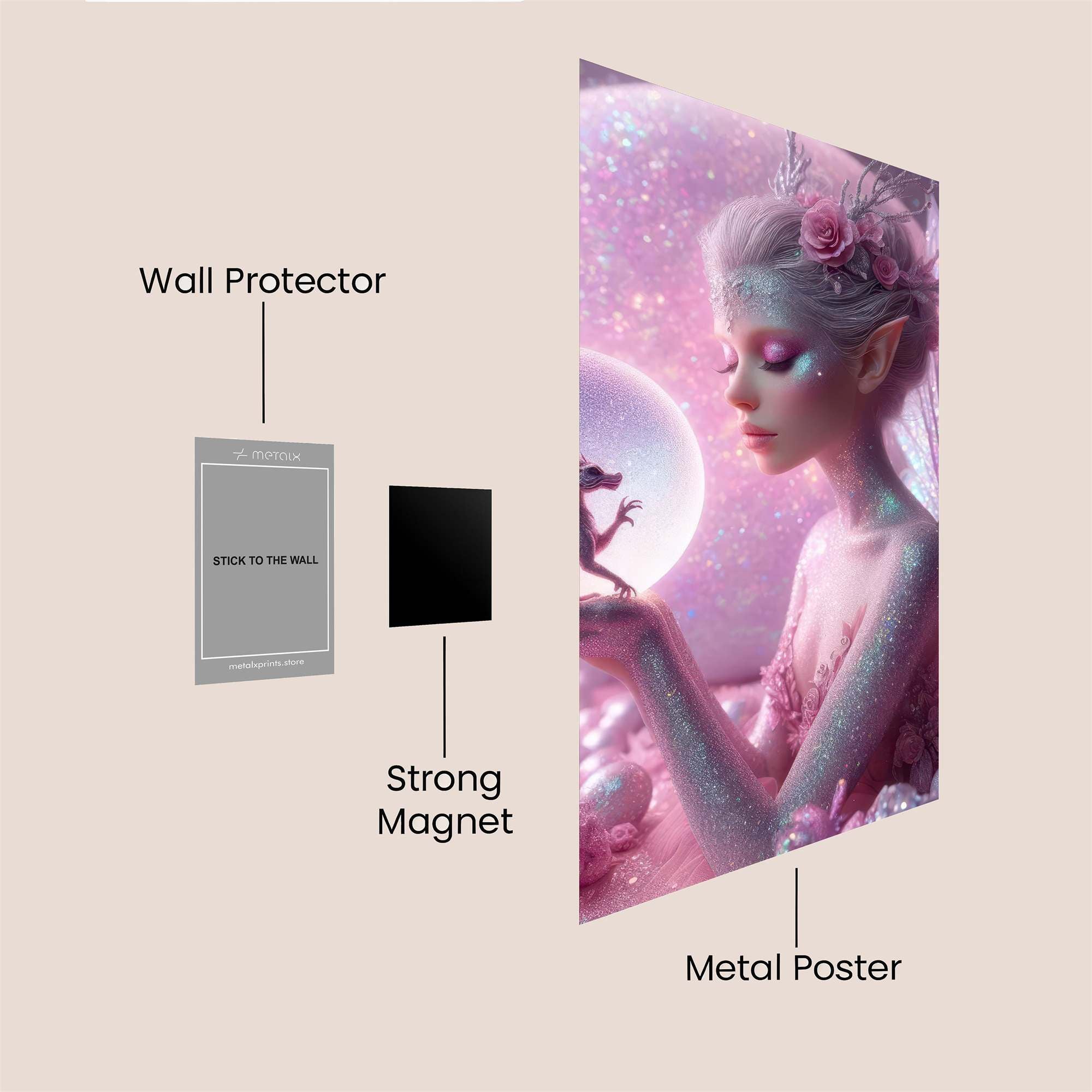 Fairy Whimsy Safe Wall Magnetic / M