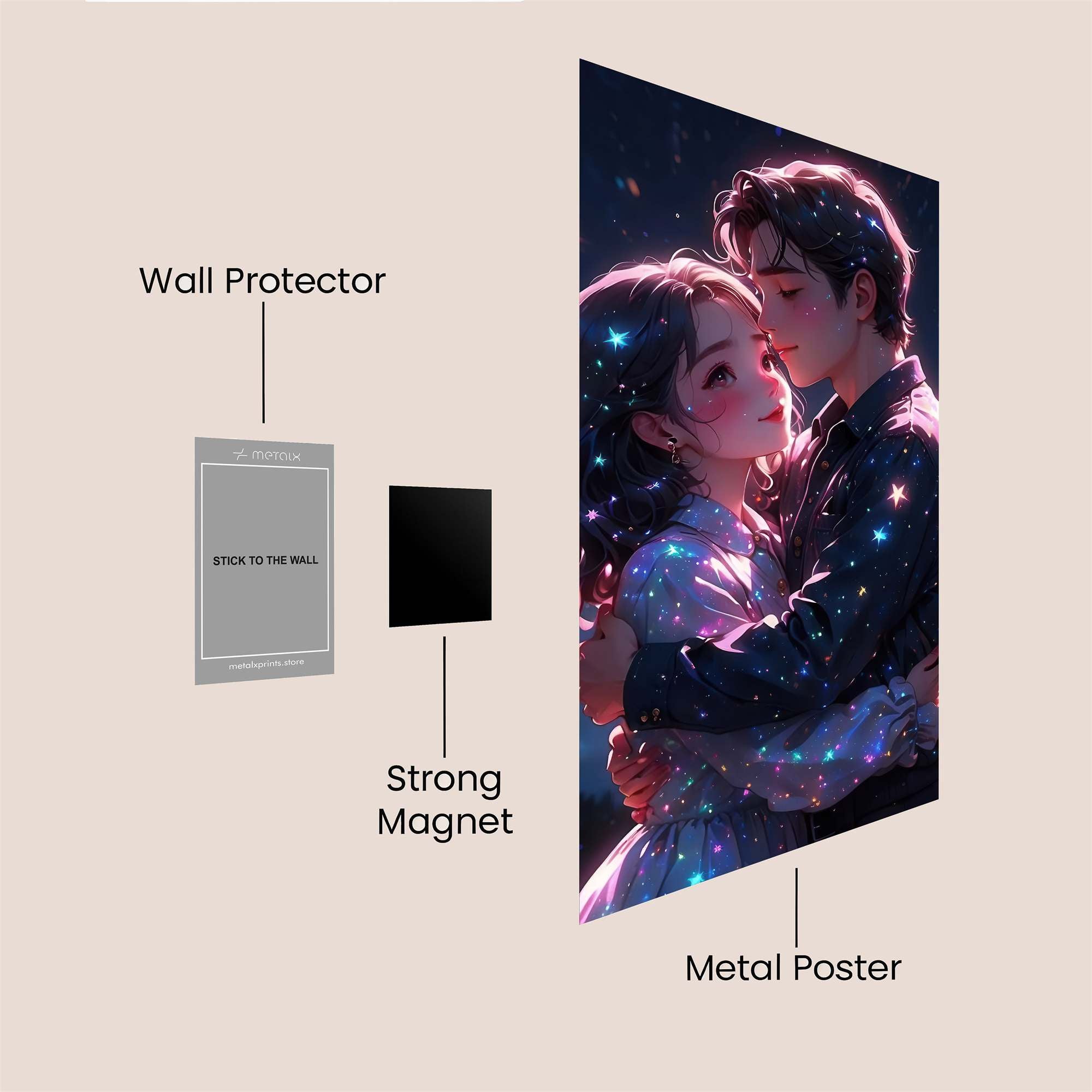 Starlit Embrace Safe Wall Magnetic / M