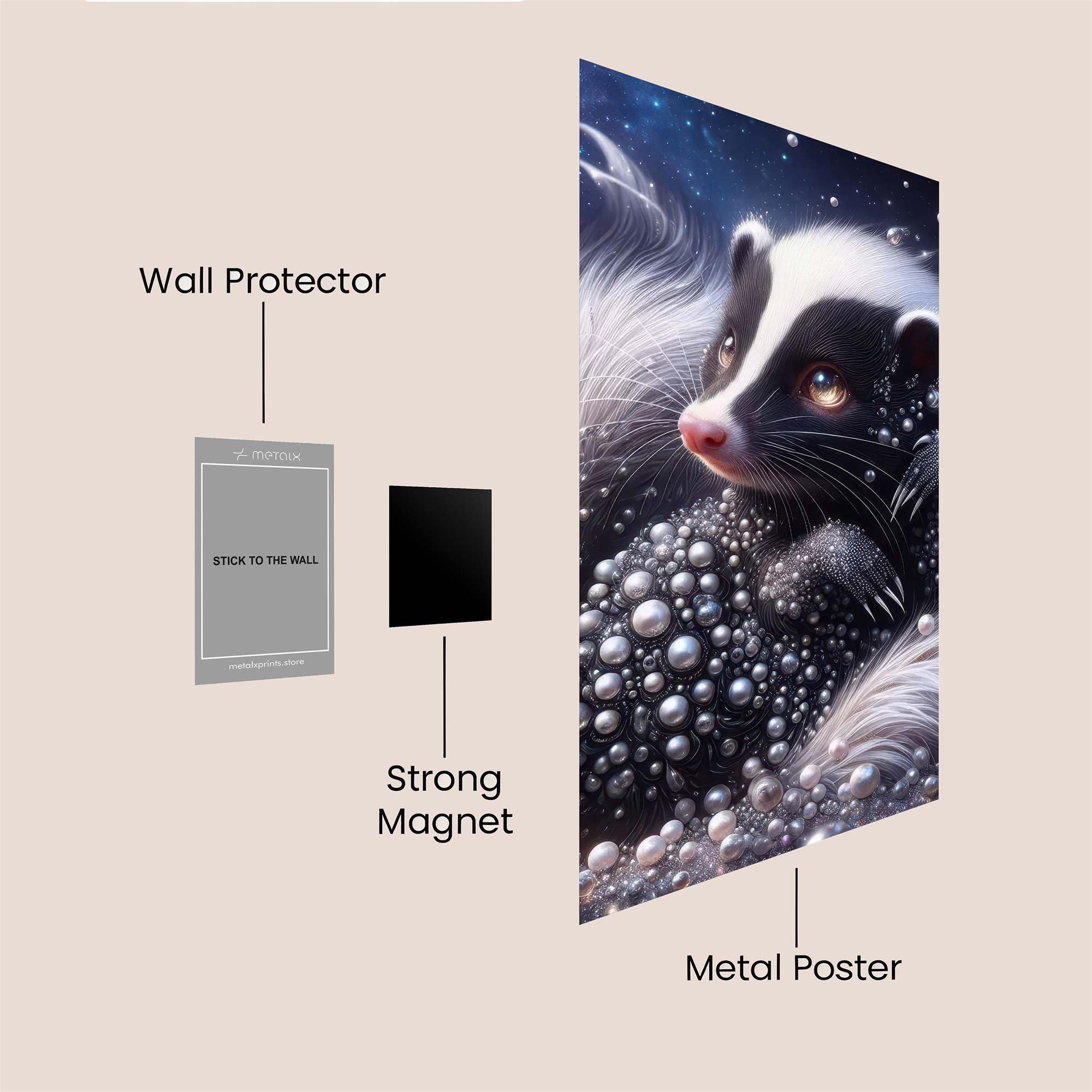 Skunk Dreamer Safe Wall Magnetic / M