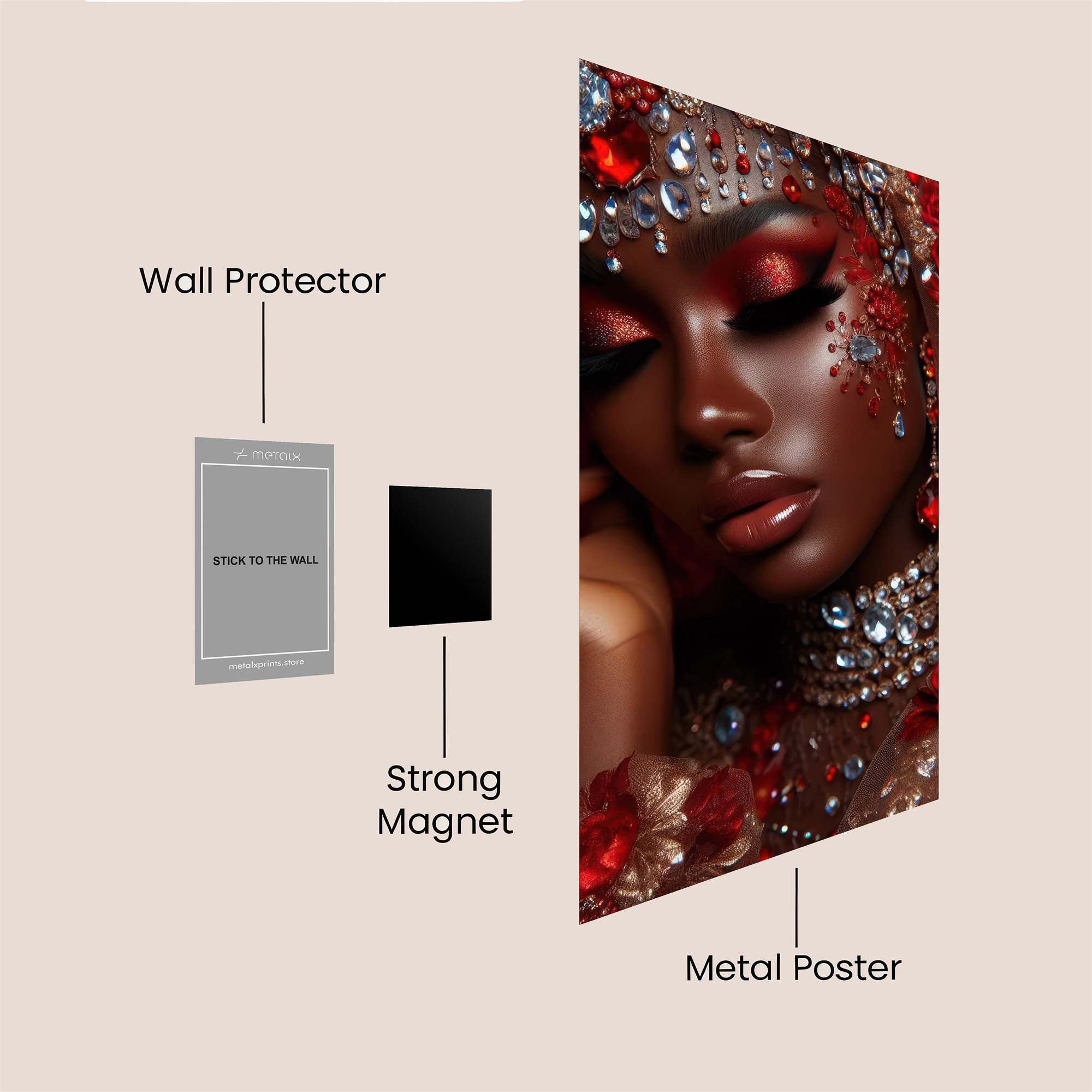 Jewel Enchantment Safe Wall Magnetic / M