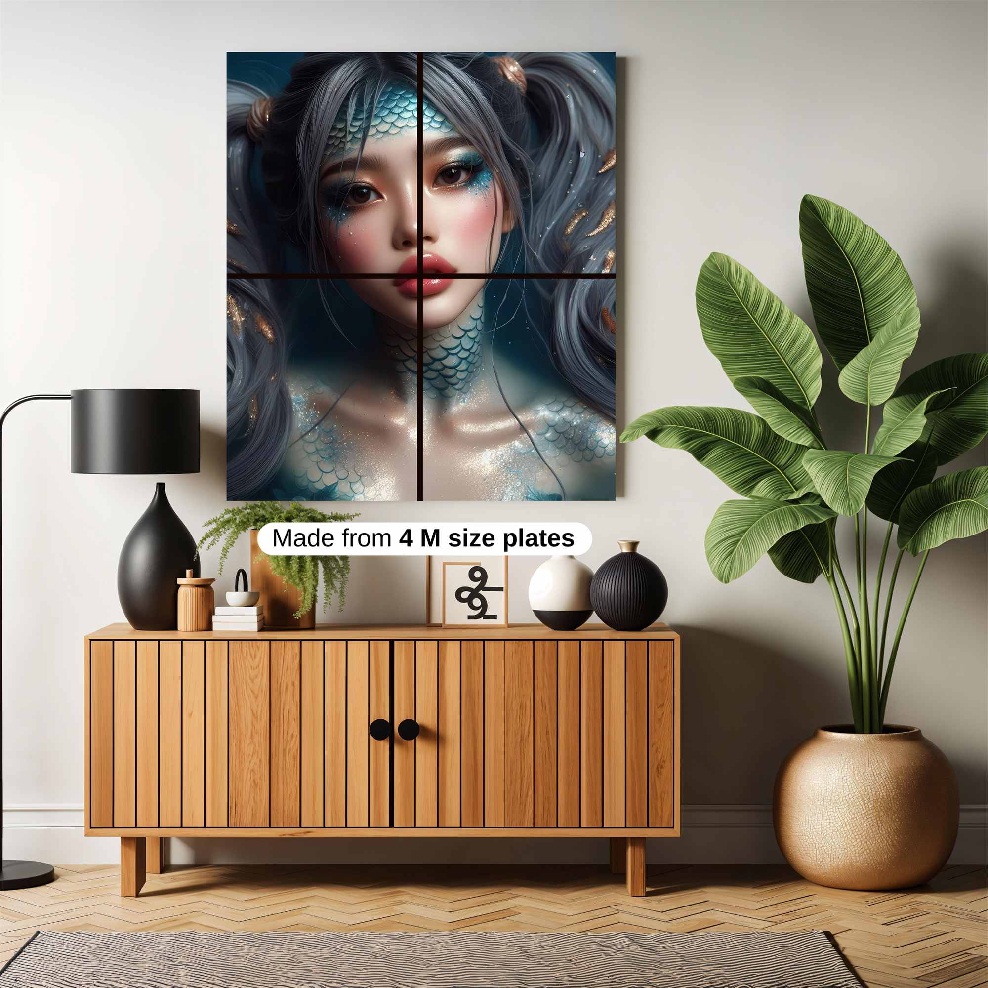Mermaid Whimsy Safe Wall Magnetic / M