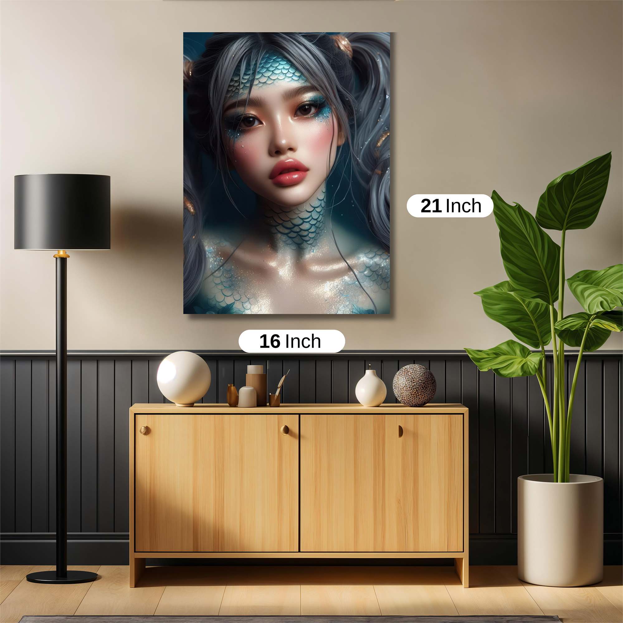 Mermaid Whimsy Safe Wall Magnetic / M