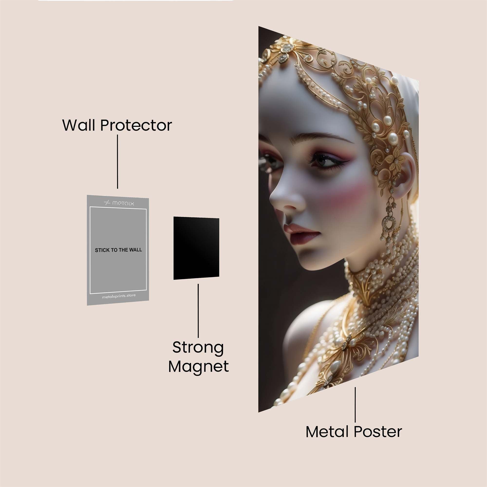 Pearl Elegance Safe Wall Magnetic / M