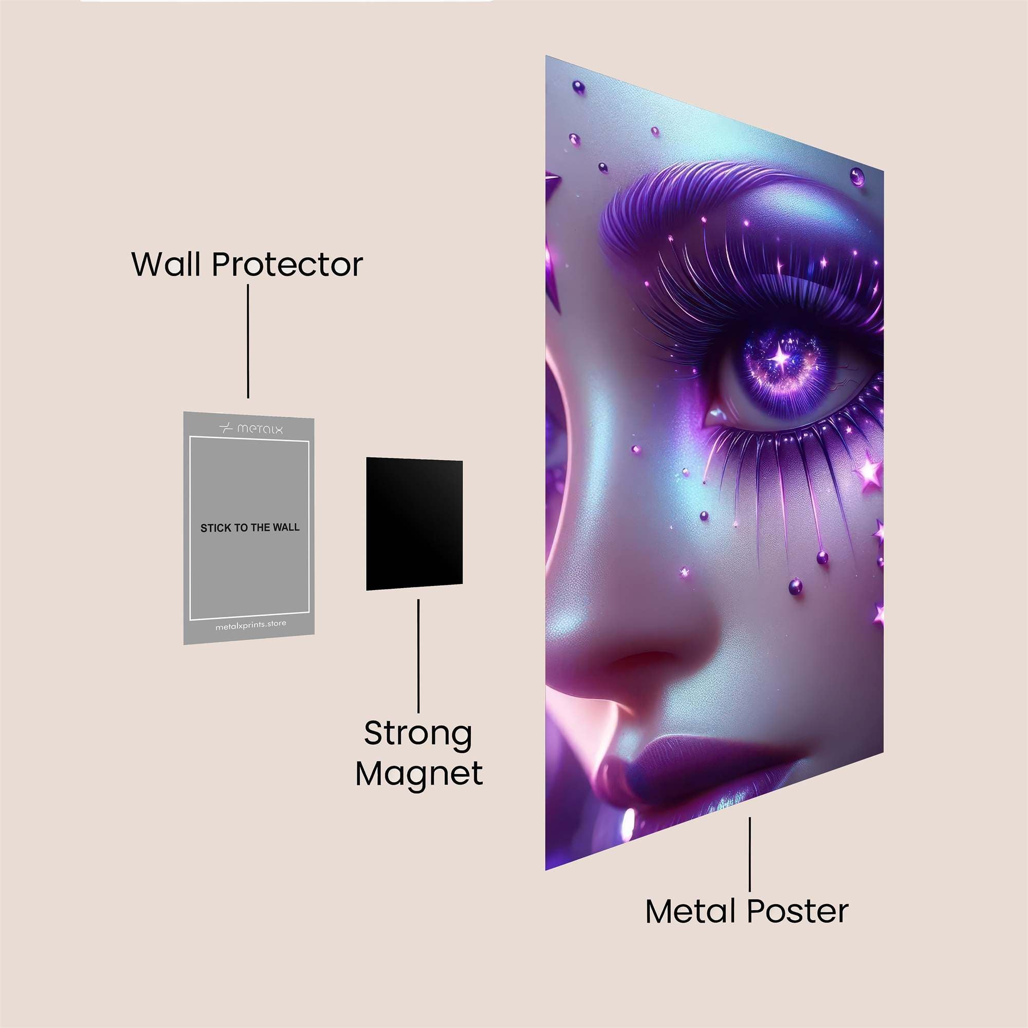 Stardust Enchantment Safe Wall Magnetic / M