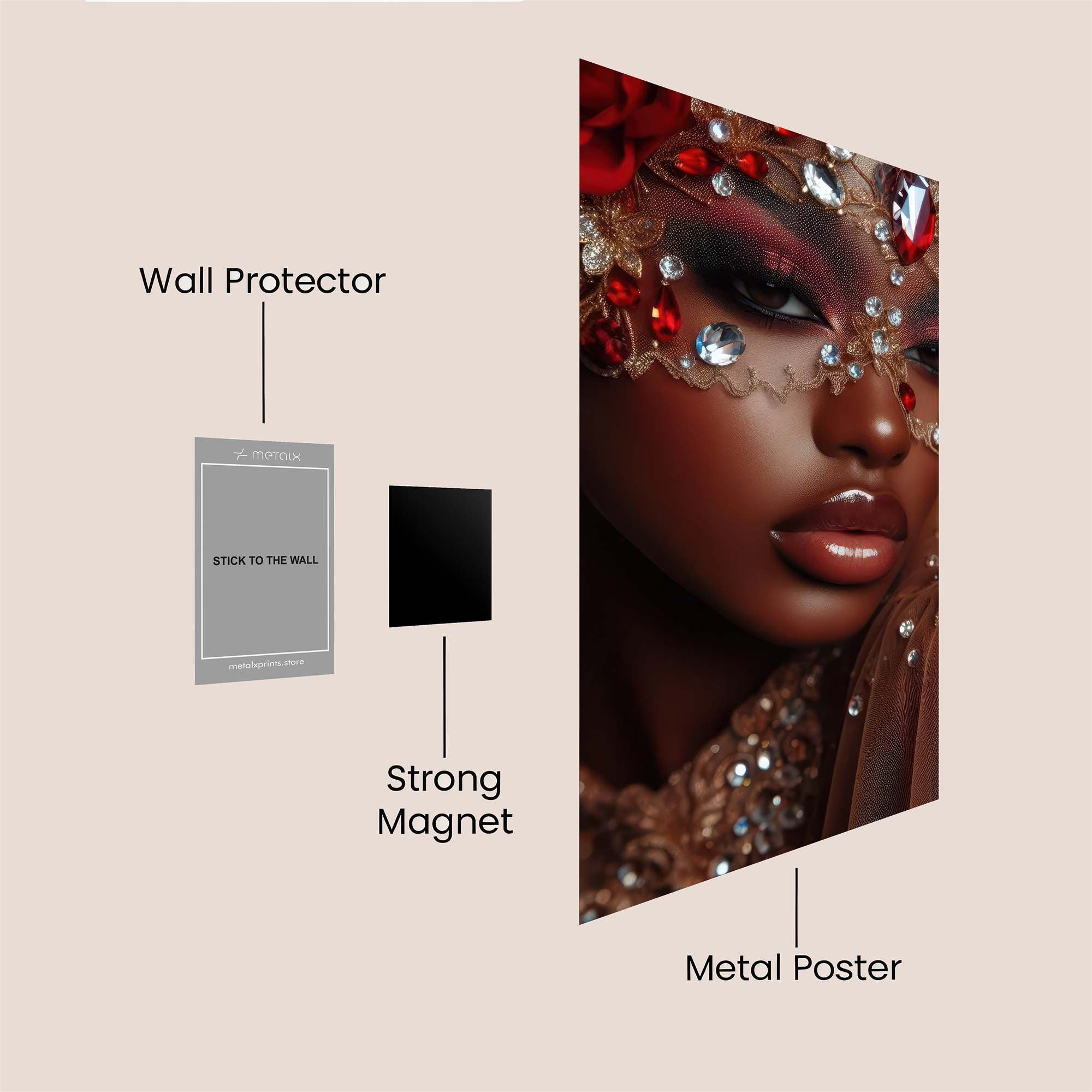 Rose Enchantress Safe Wall Magnetic / M