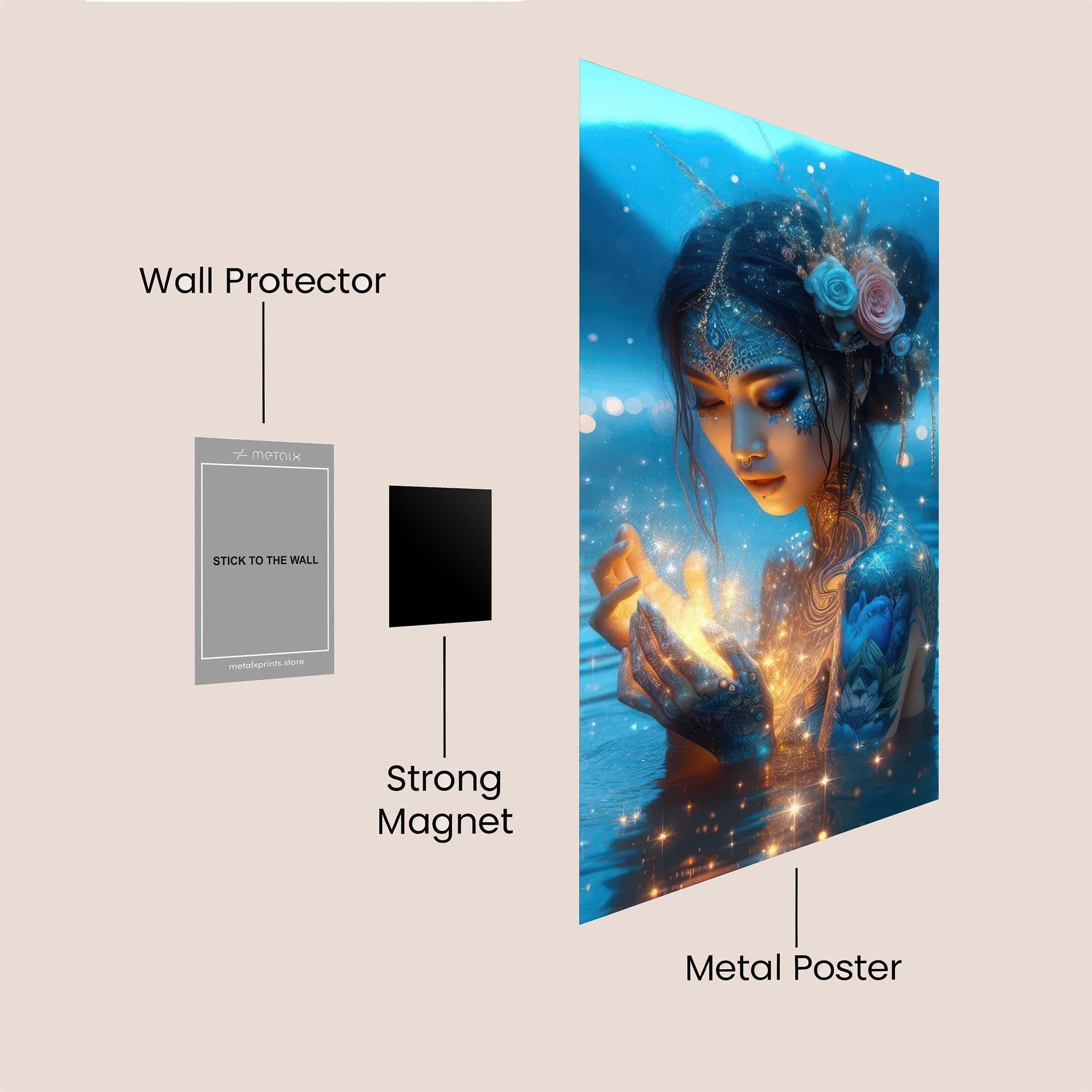 Luminous Enchantment Safe Wall Magnetic / M