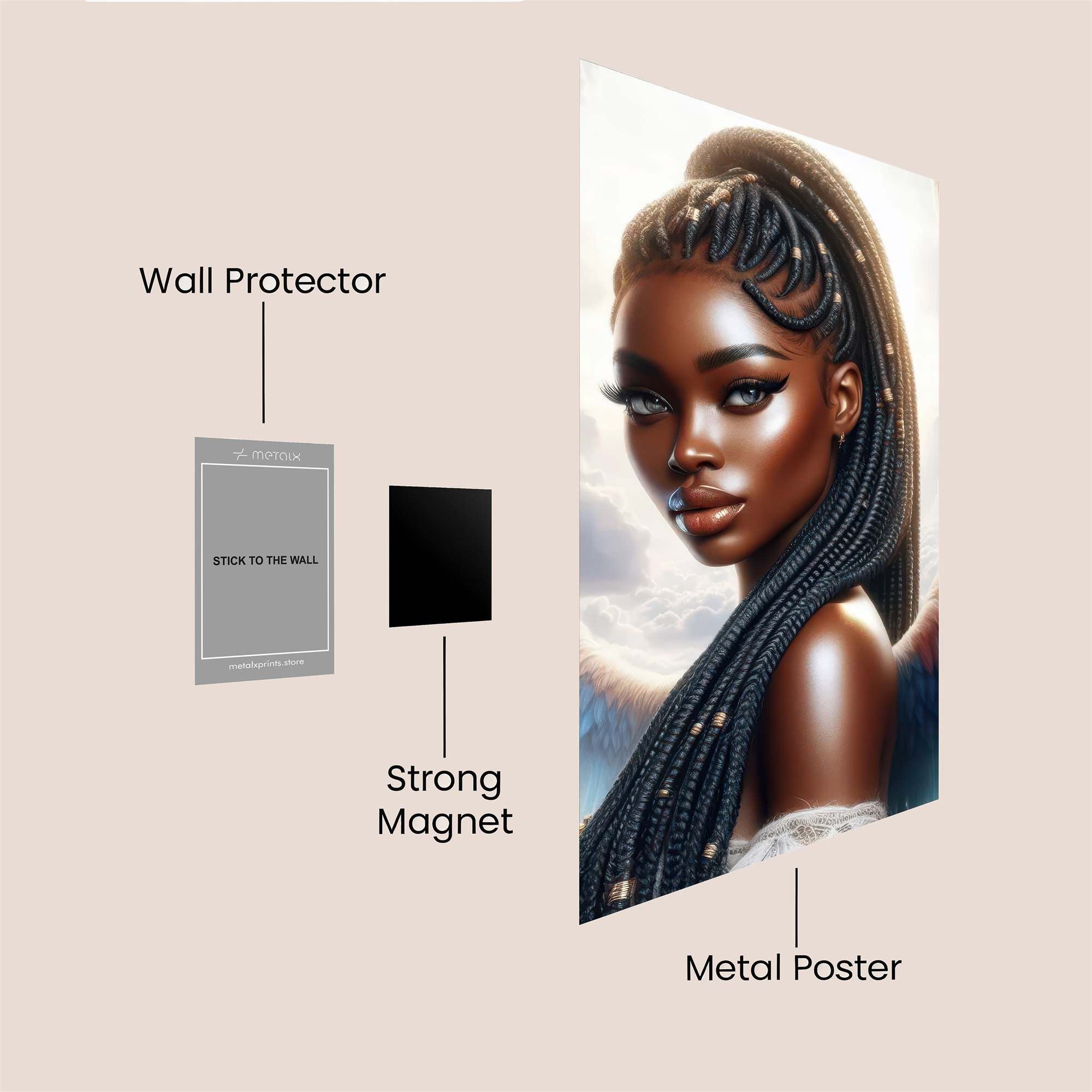 Angel Warrior Safe Wall Magnetic / M