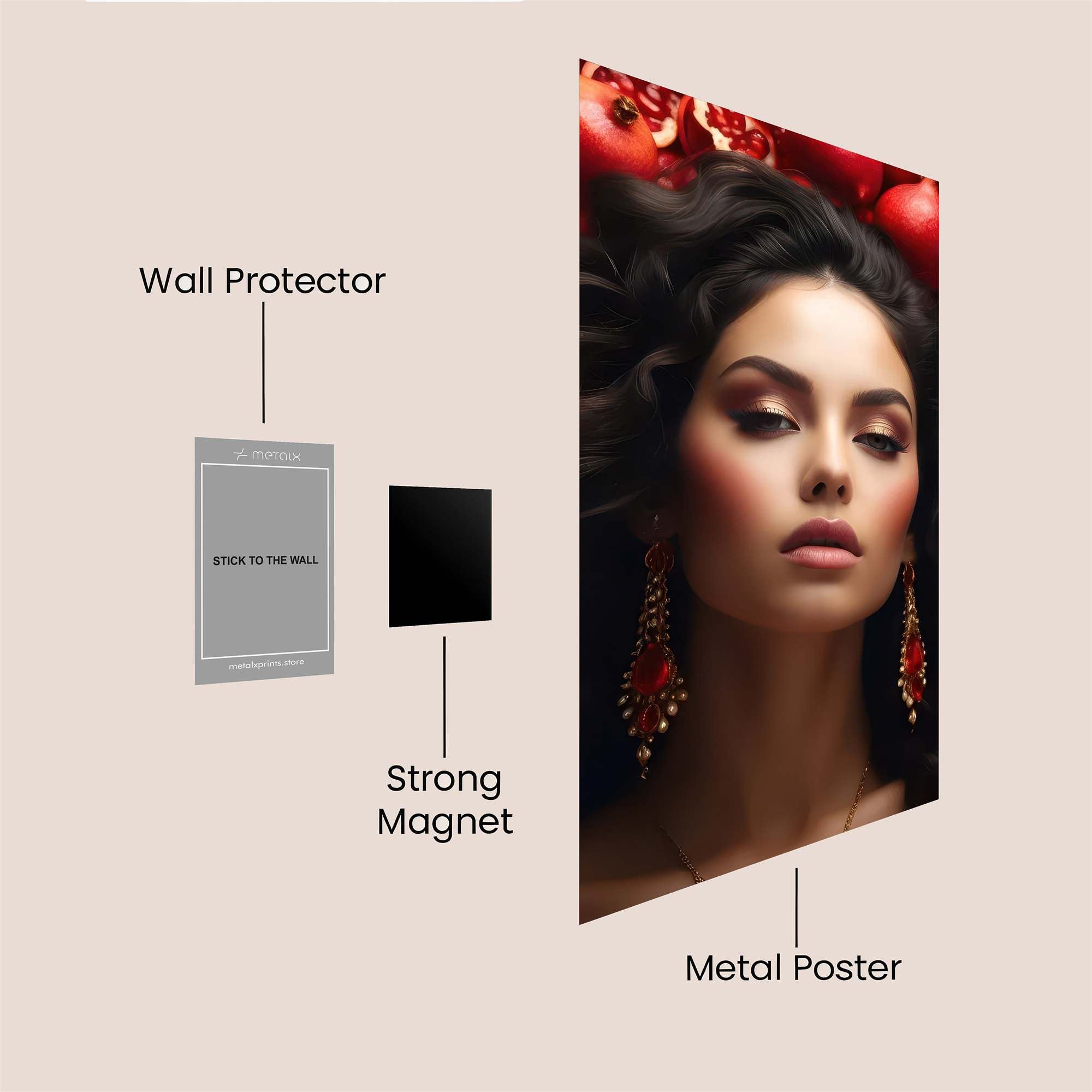 Pomegranate Passion Safe Wall Magnetic / M
