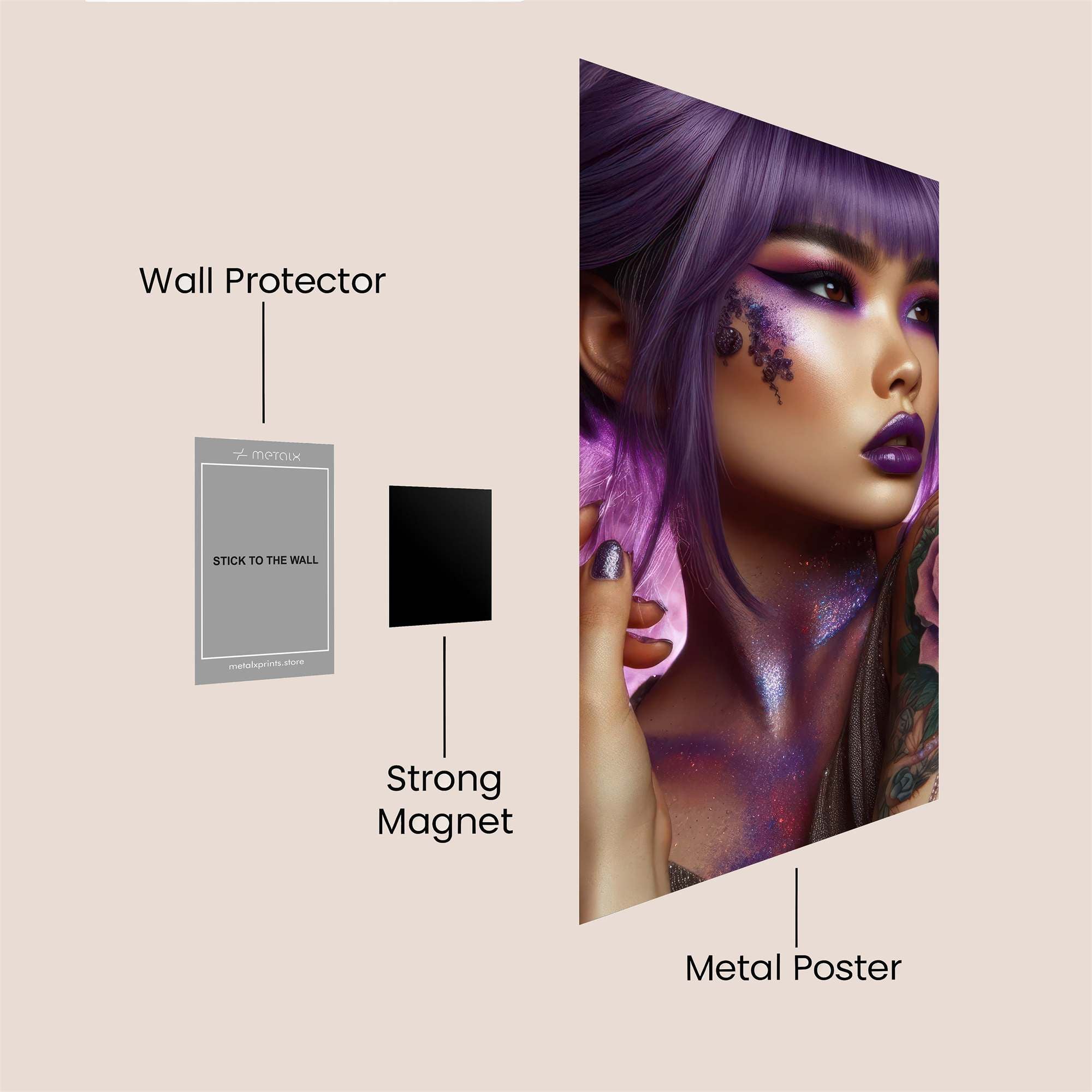 Amethyst Enigma Safe Wall Magnetic / M