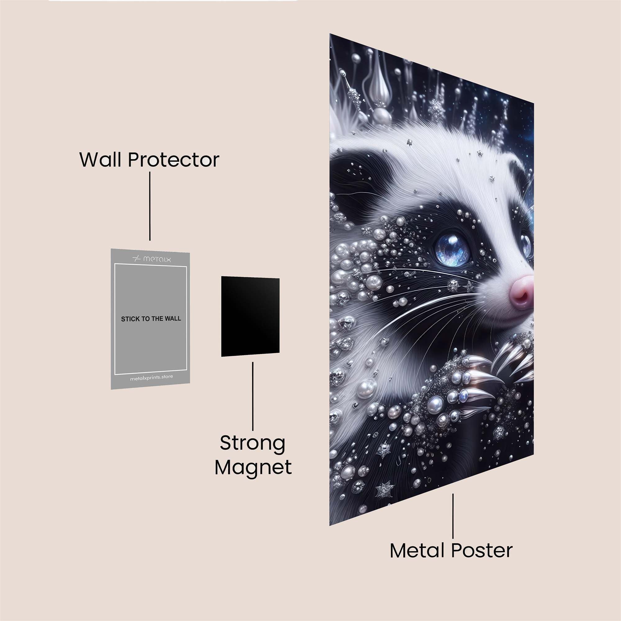 Cosmic Badger Safe Wall Magnetic / M