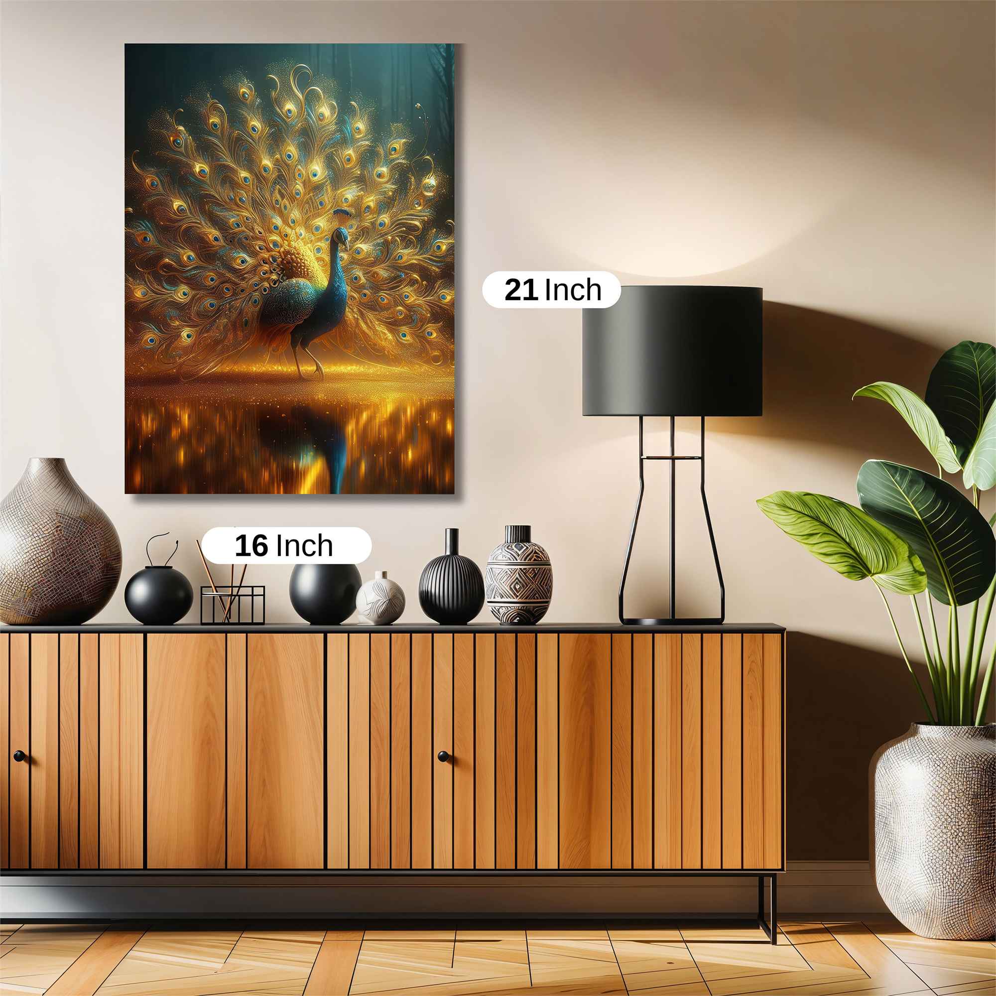 Peacock Radiance Safe Wall Magnetic / M