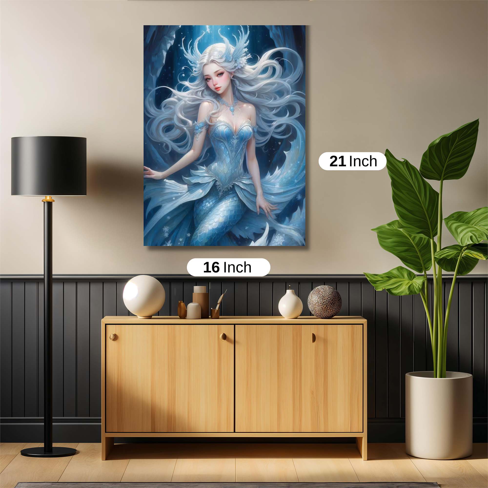 Mermaid Serenity Safe Wall Magnetic / M