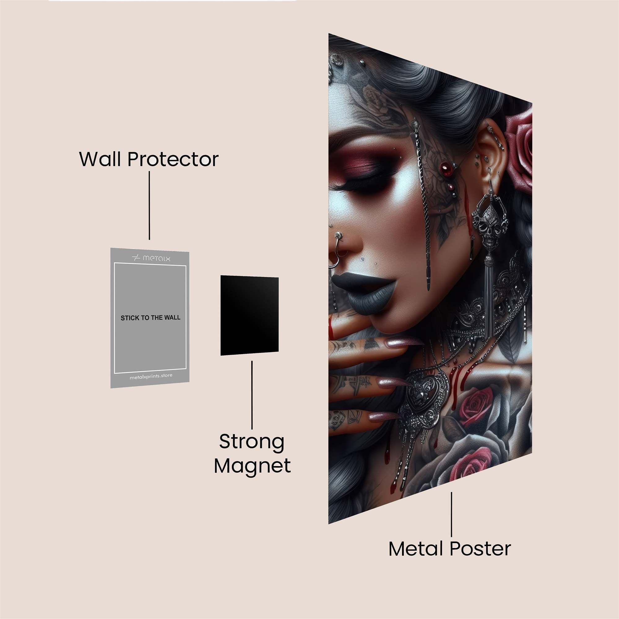 Mystic Elegance Safe Wall Magnetic / M