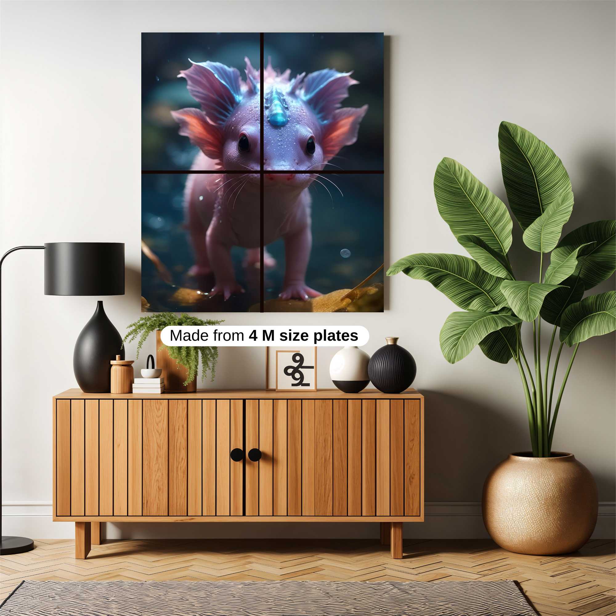 Axolotl Whimsy Safe Wall Magnetic / M