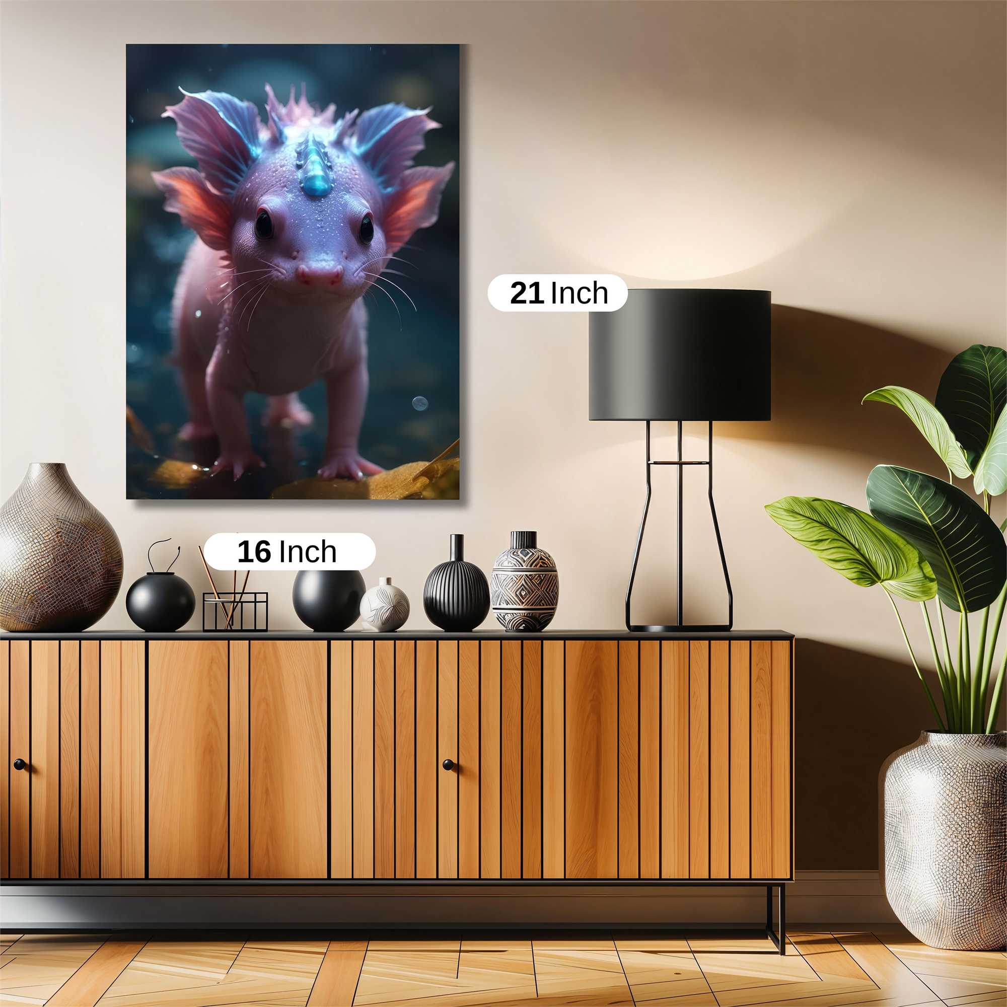 Axolotl Whimsy Safe Wall Magnetic / M