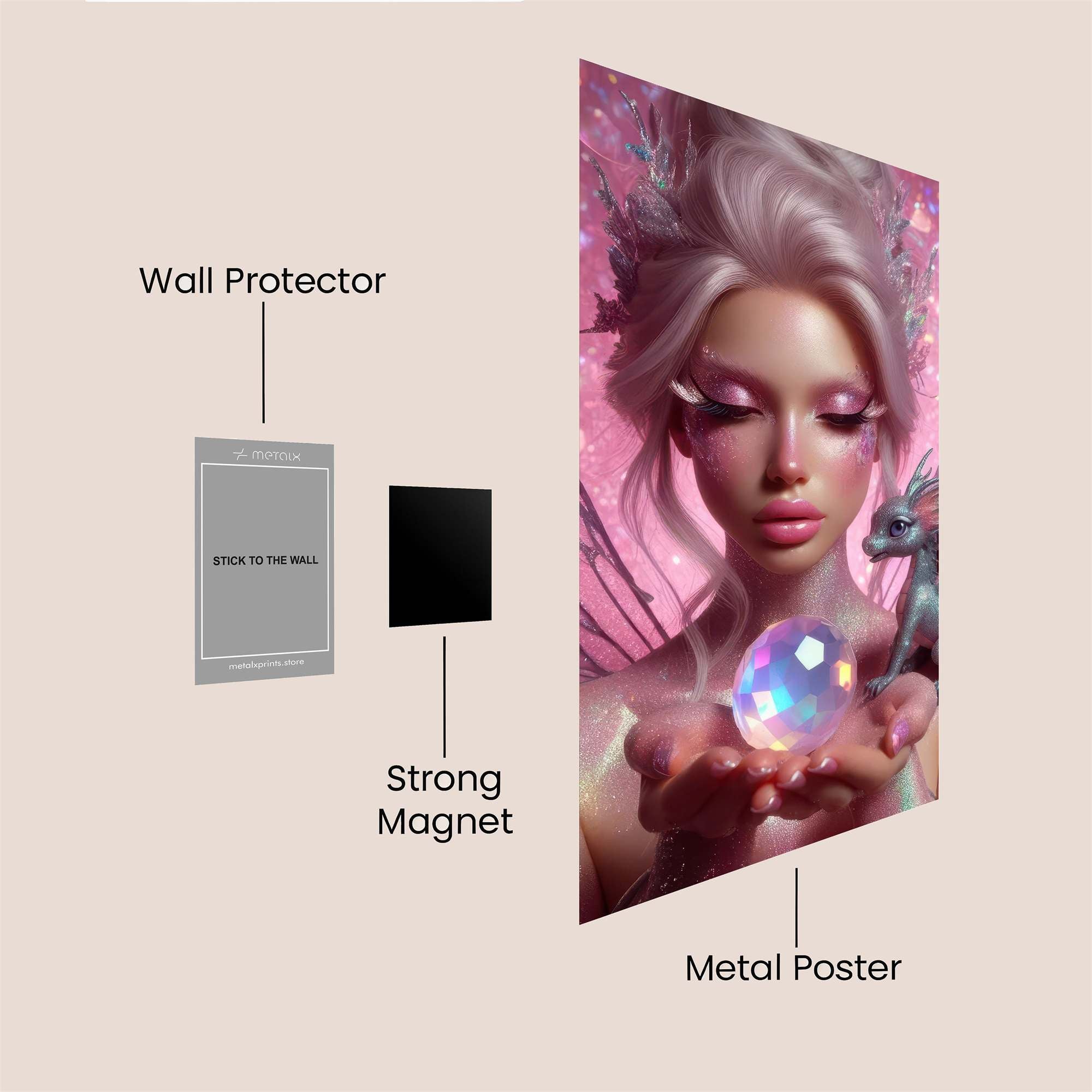 Fairy Enchantment Safe Wall Magnetic / M