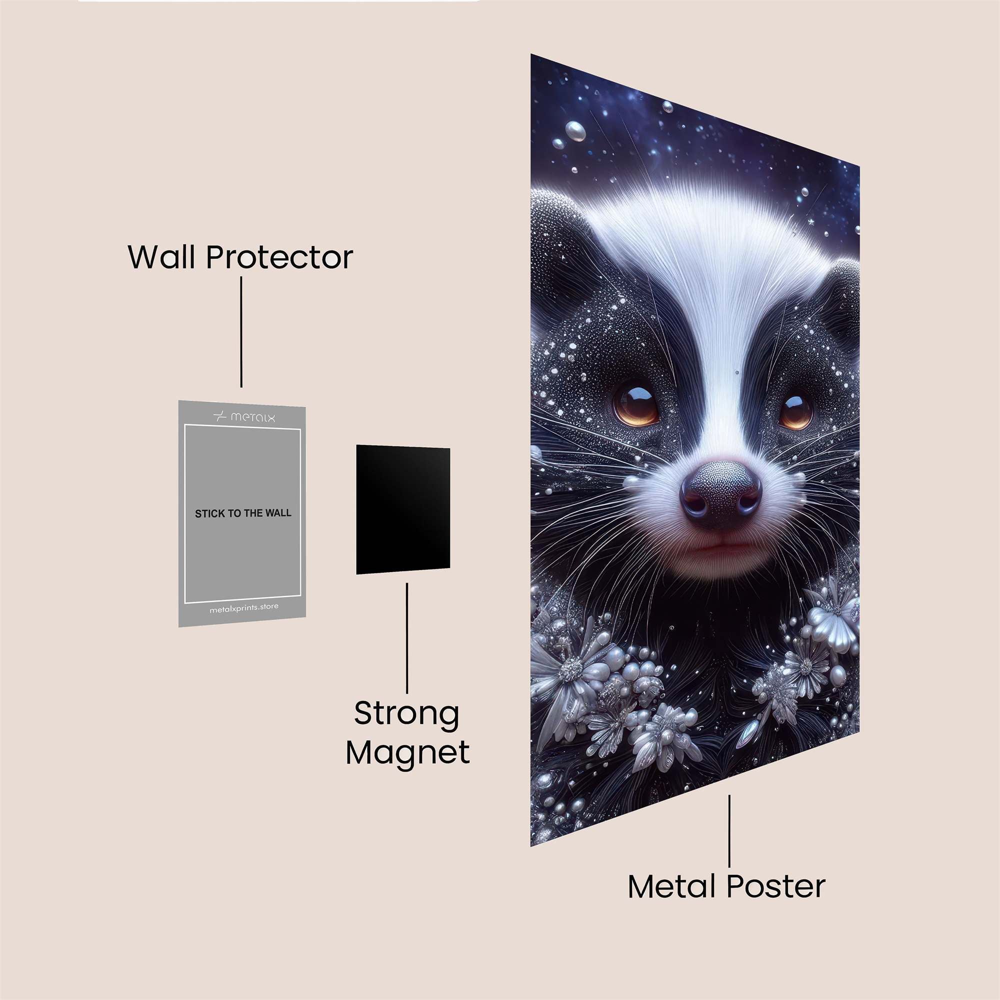 Stardust Badger Safe Wall Magnetic / M