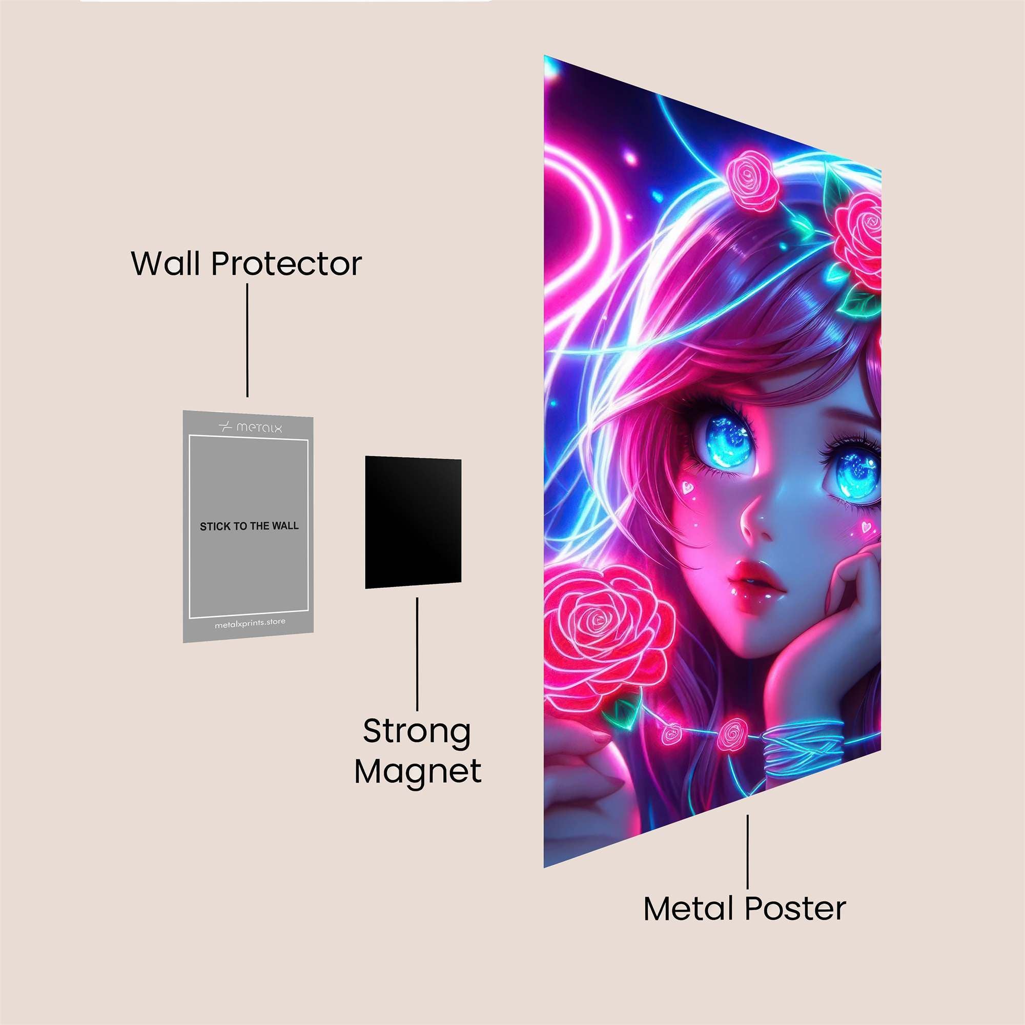 Rose Dreamer Safe Wall Magnetic / M