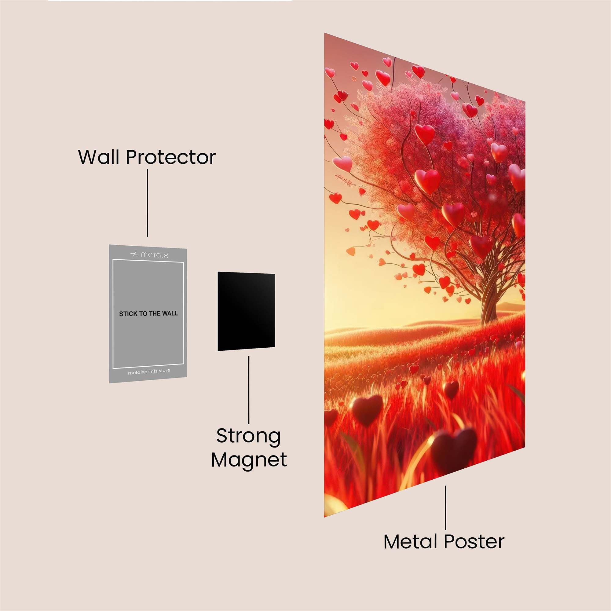 Love Blossoms Safe Wall Magnetic / M