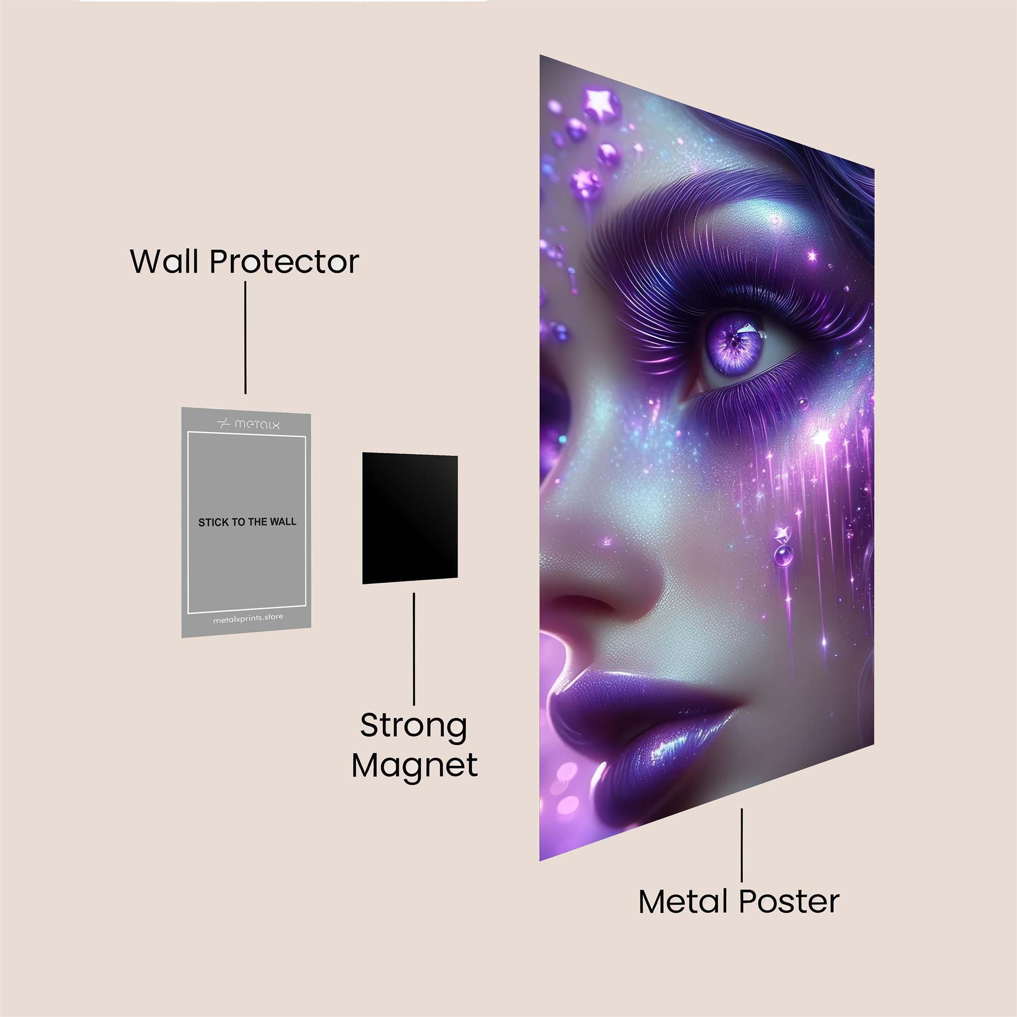 Galactic Enigma Safe Wall Magnetic / M