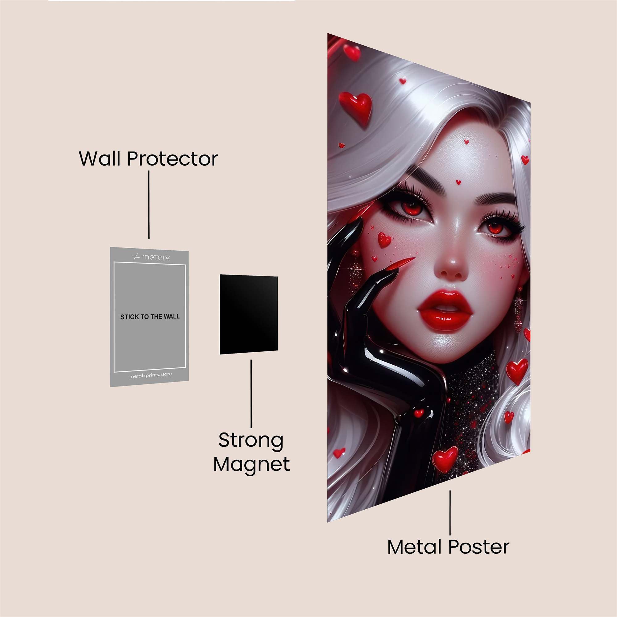 Valentine Vixen Safe Wall Magnetic / M