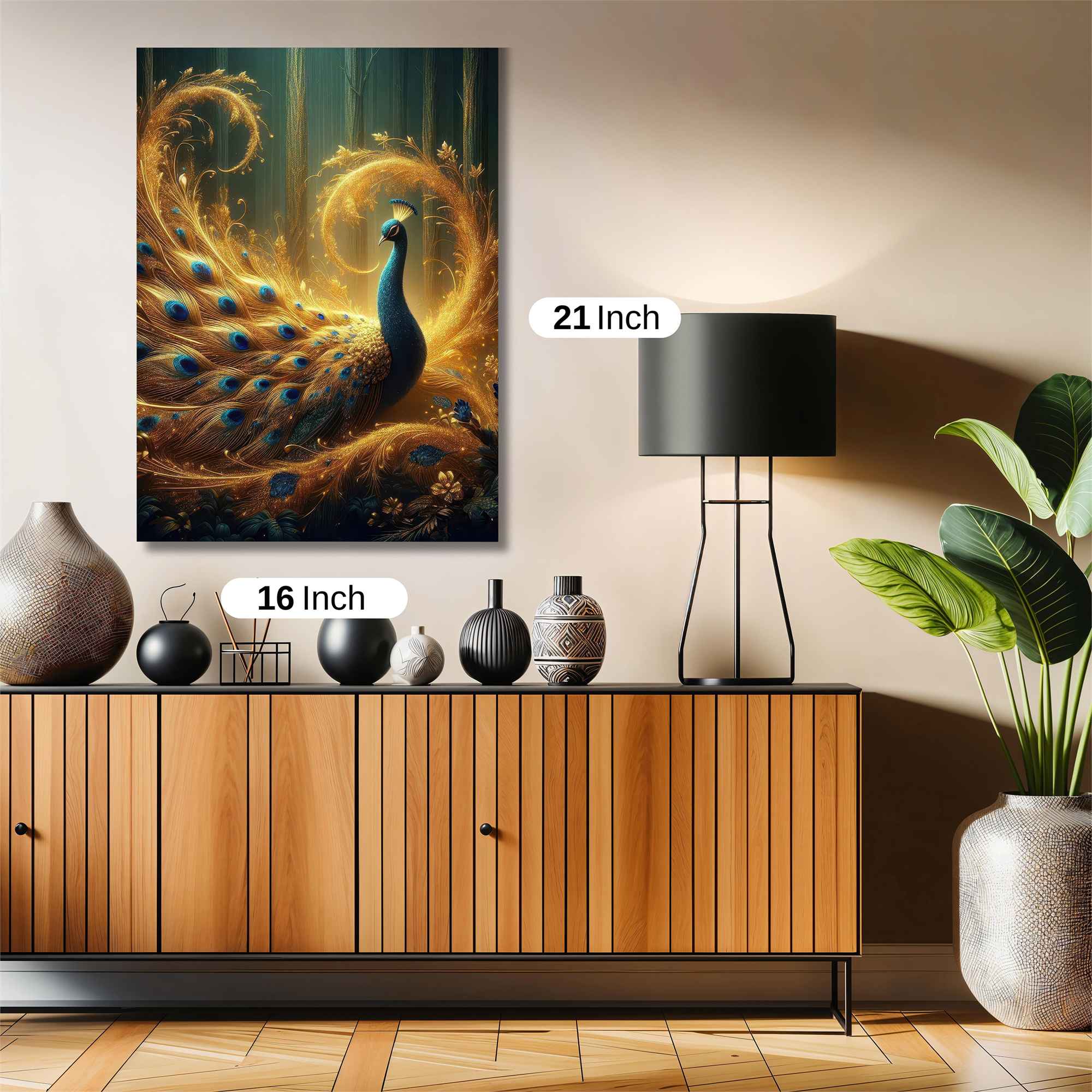 Peacock Radiance Safe Wall Magnetic / M