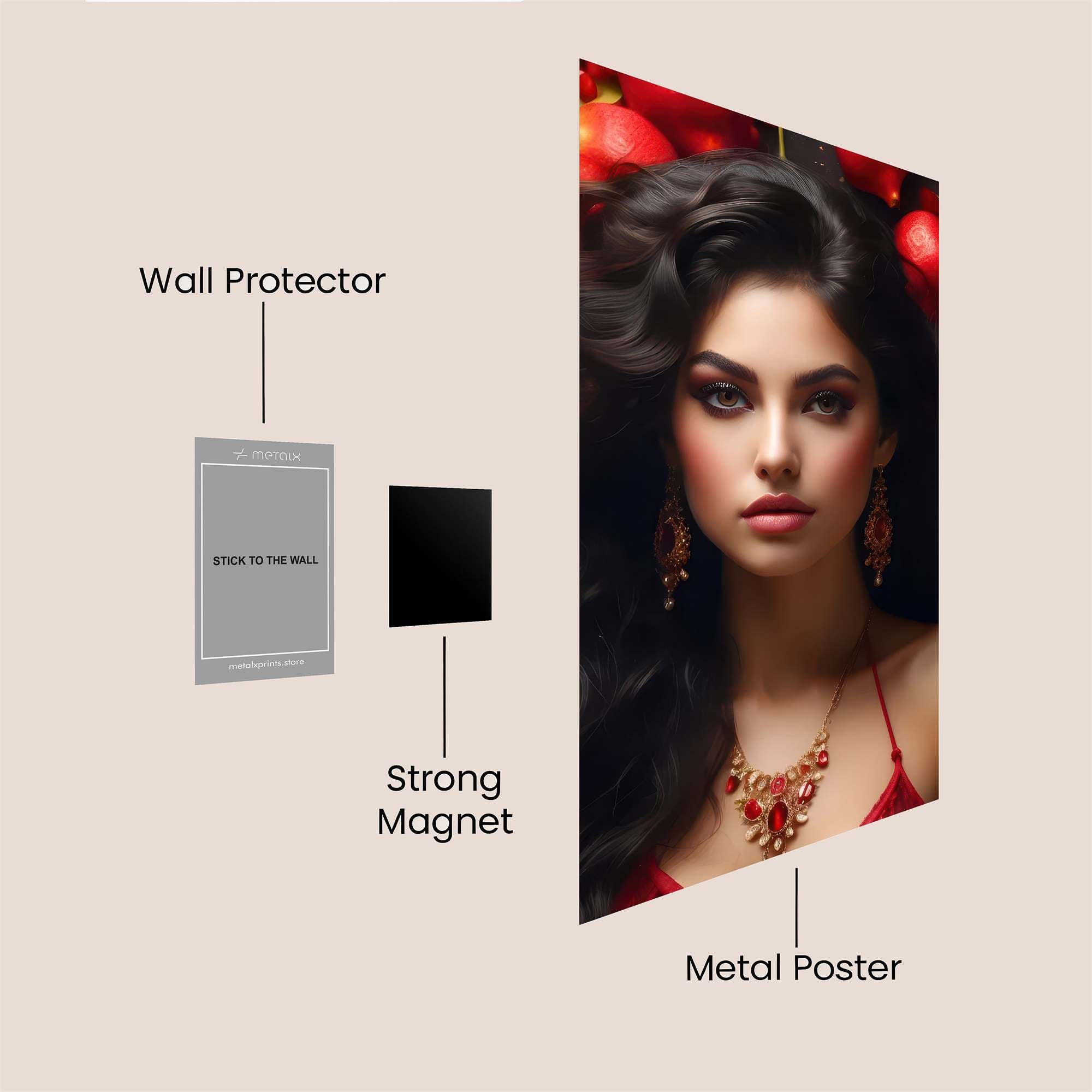 Pomegranate Passion Safe Wall Magnetic / M