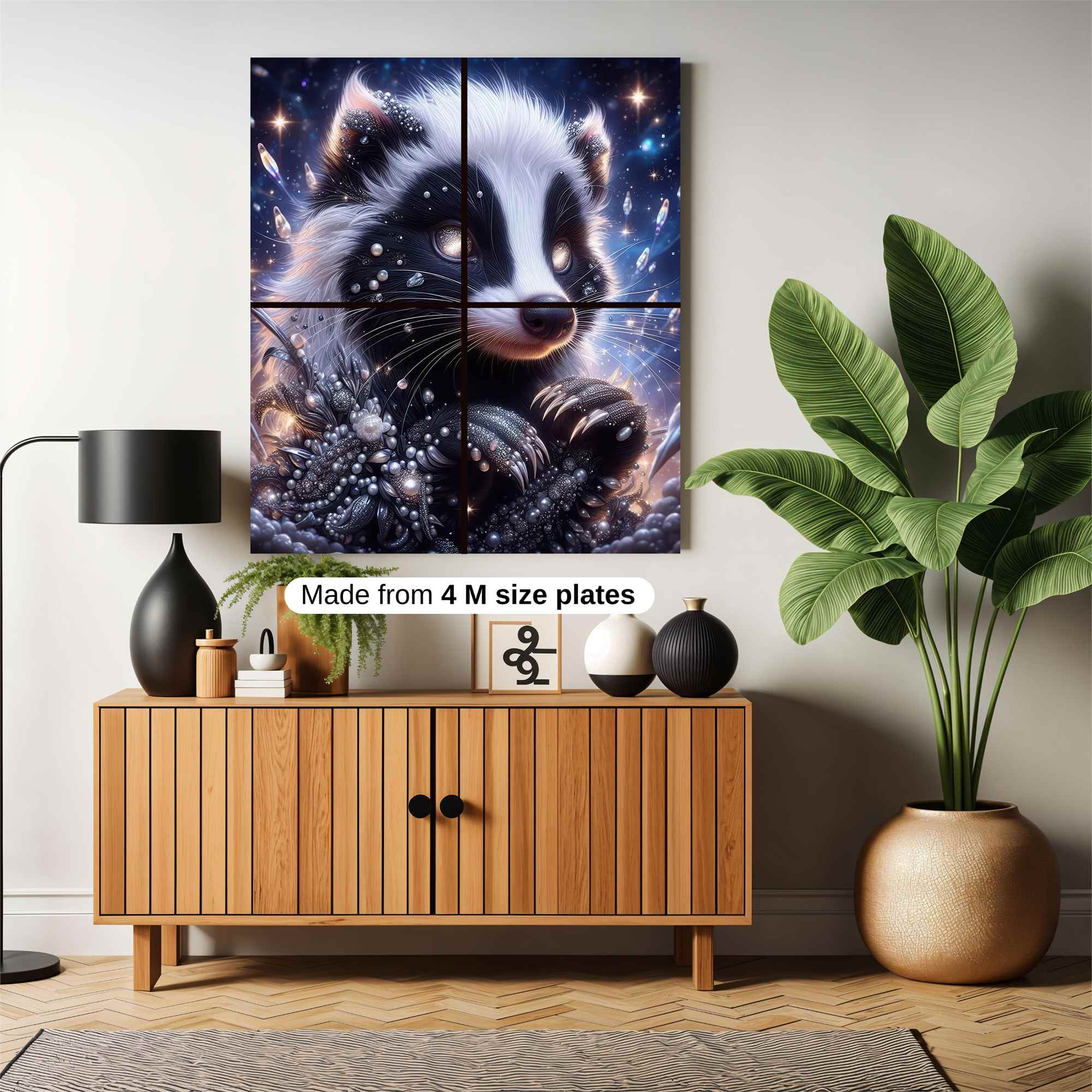 Cosmic Raccoon Safe Wall Magnetic / M