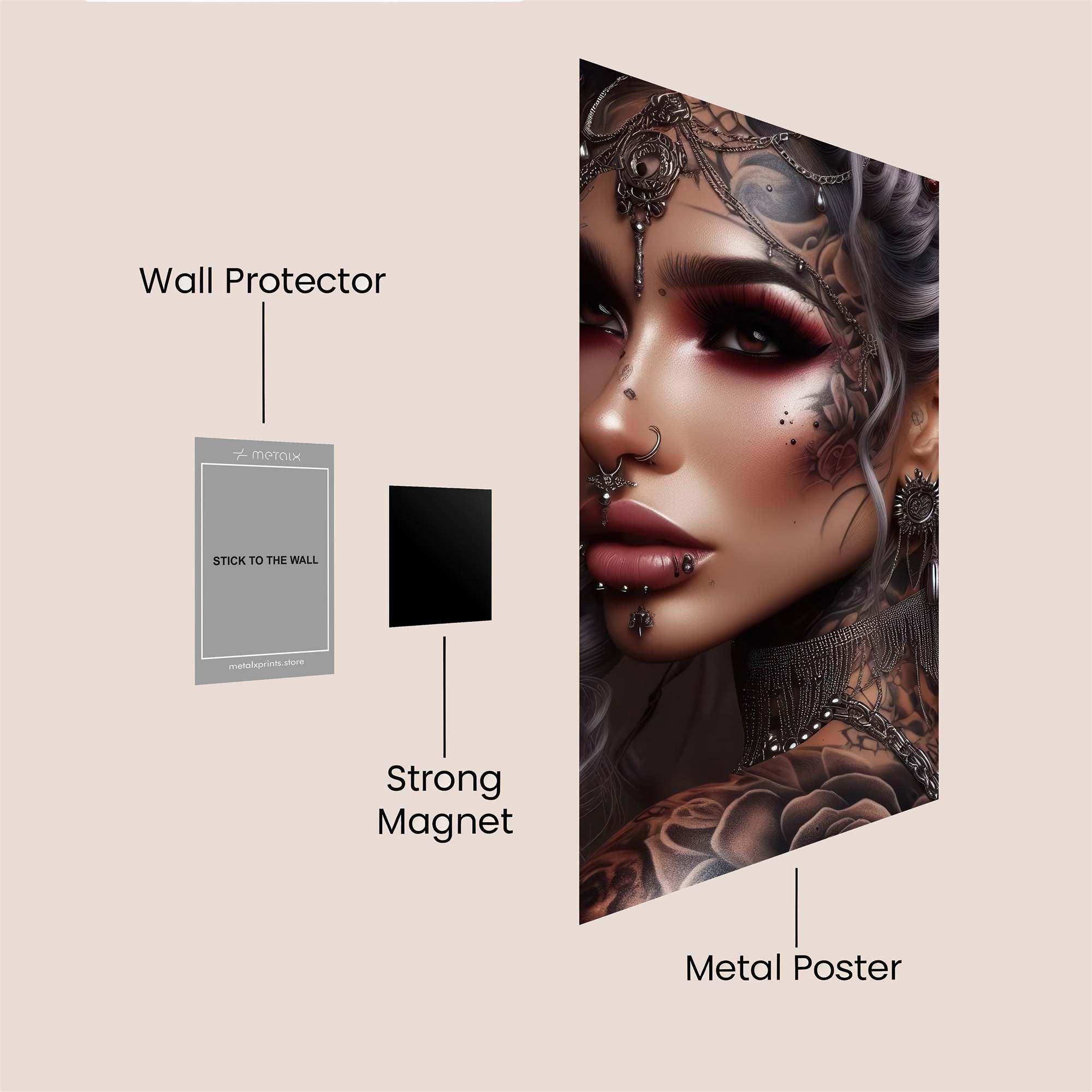 Enchantress Elegance Safe Wall Magnetic / M