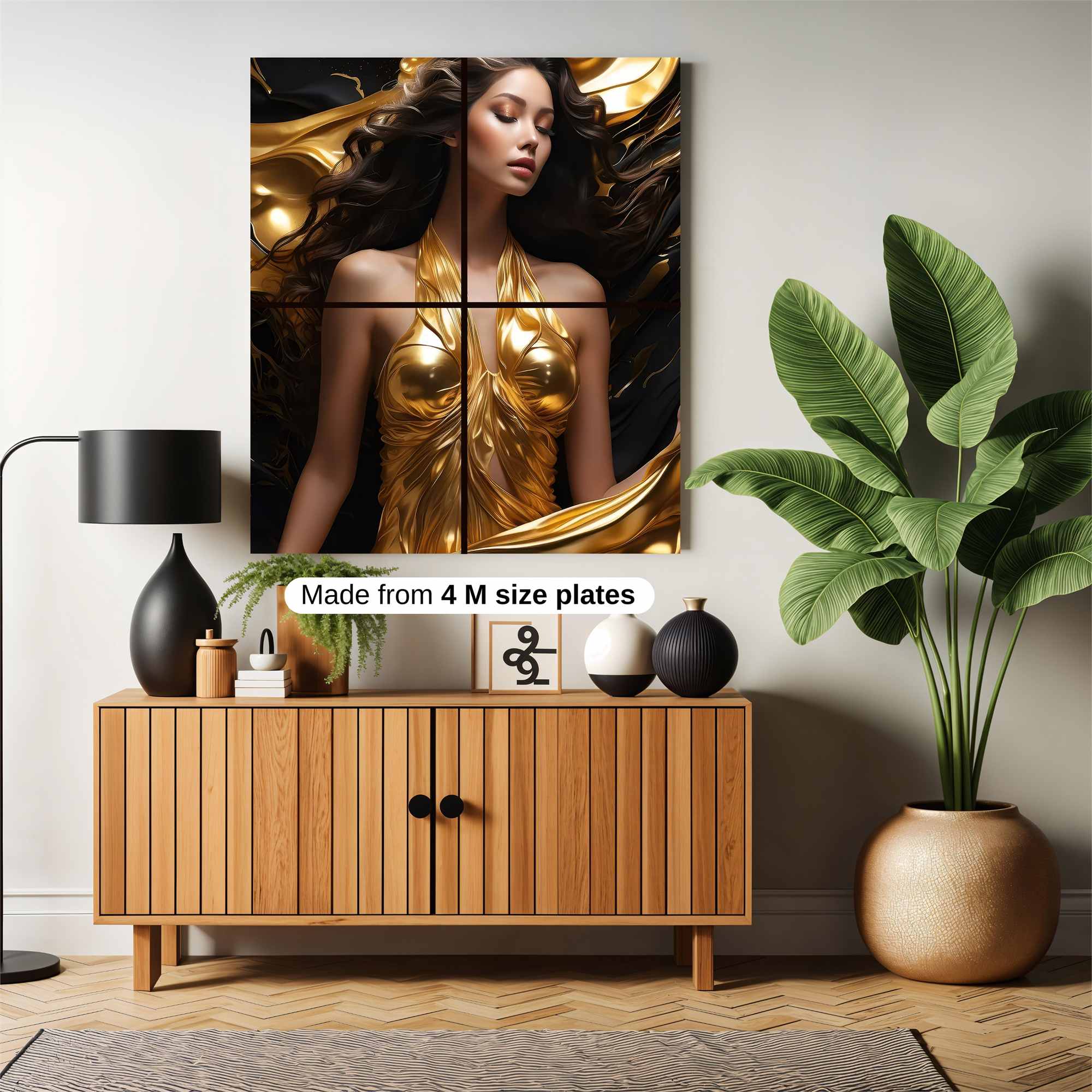 Golden Elegance Safe Wall Magnetic / M