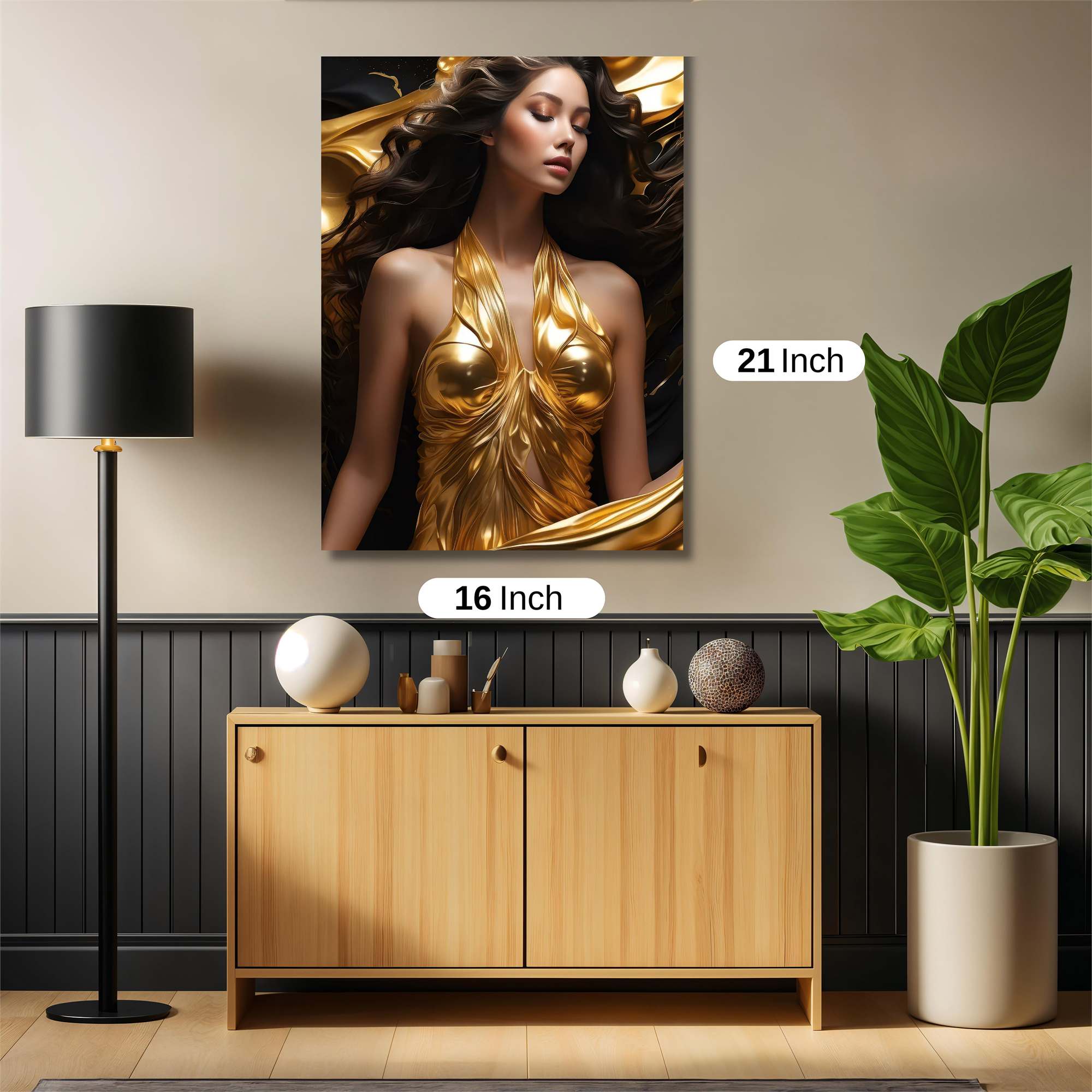 Golden Elegance Safe Wall Magnetic / M