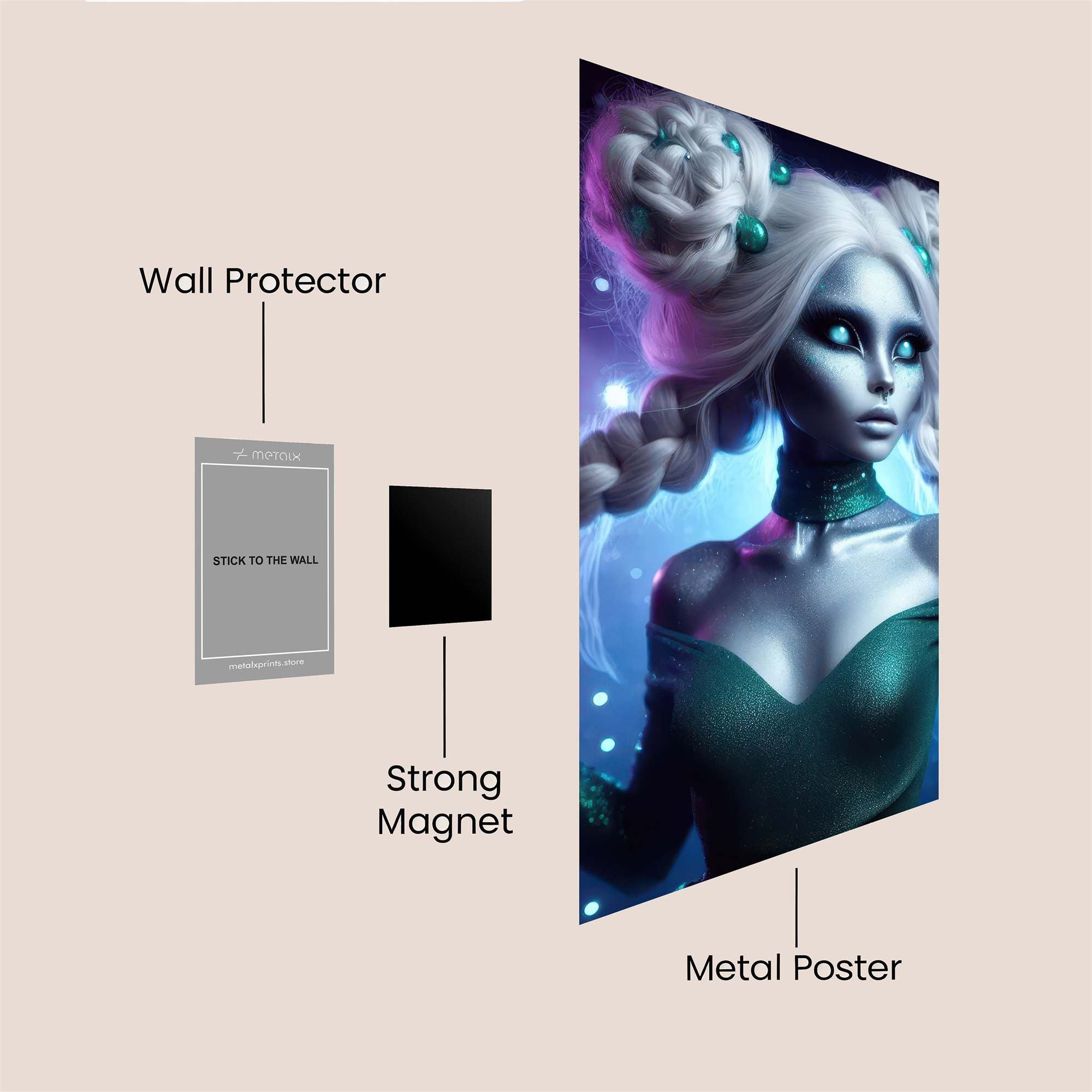 Alien Enigma Safe Wall Magnetic / M
