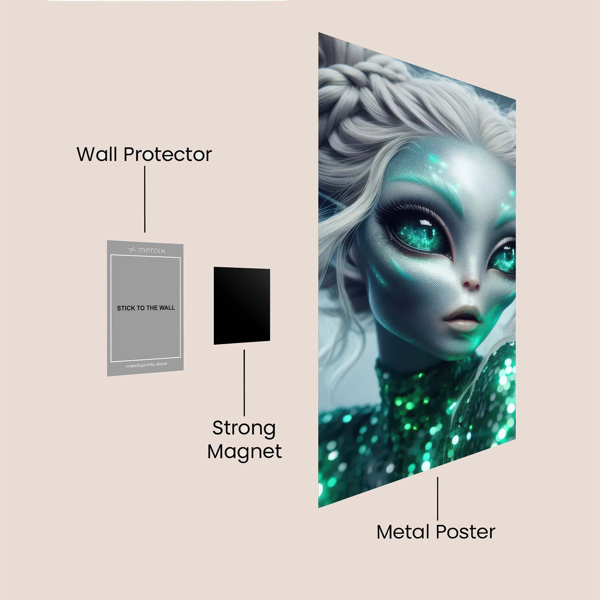 Alien Enigma Safe Wall Magnetic / M