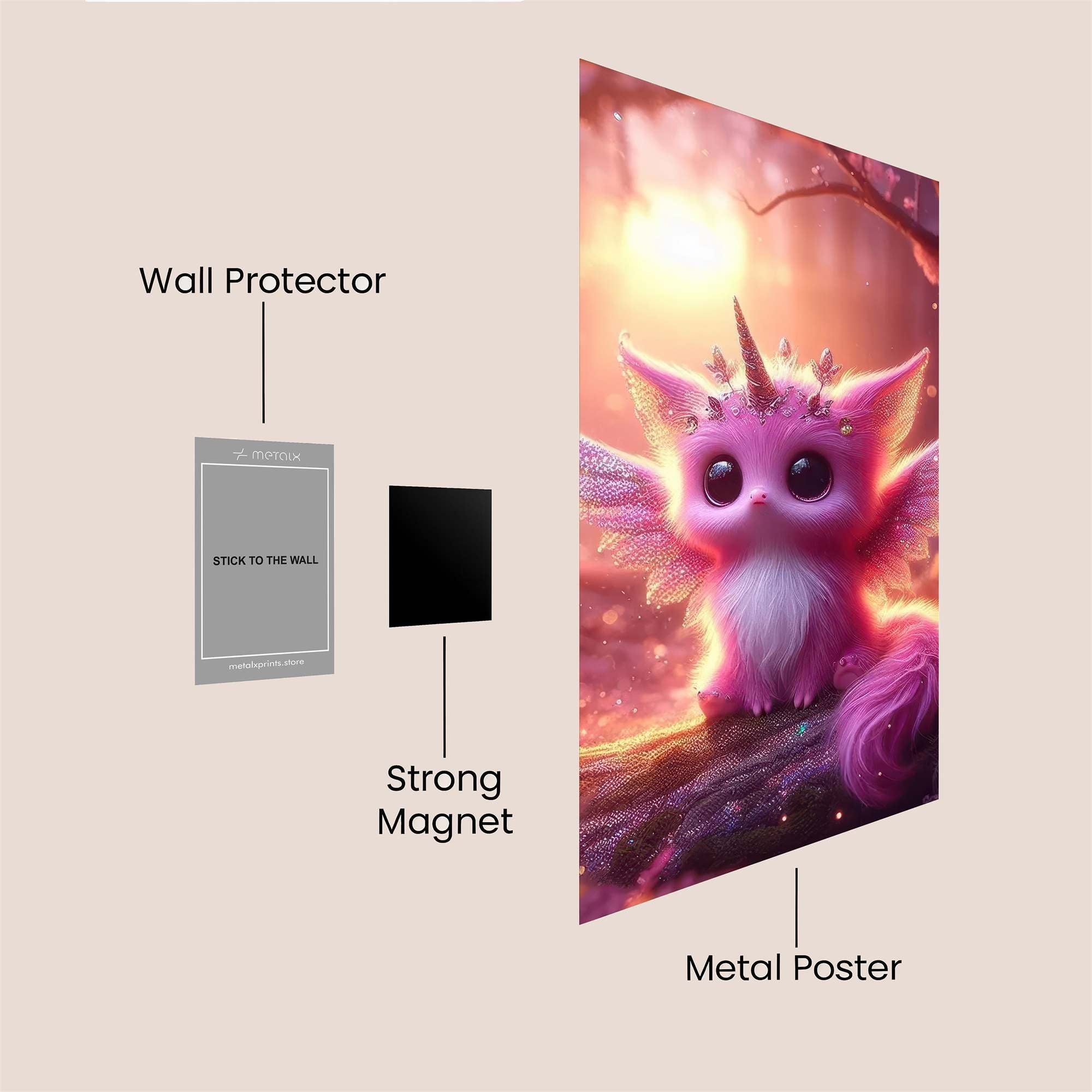 Unicorn Bliss Safe Wall Magnetic / M