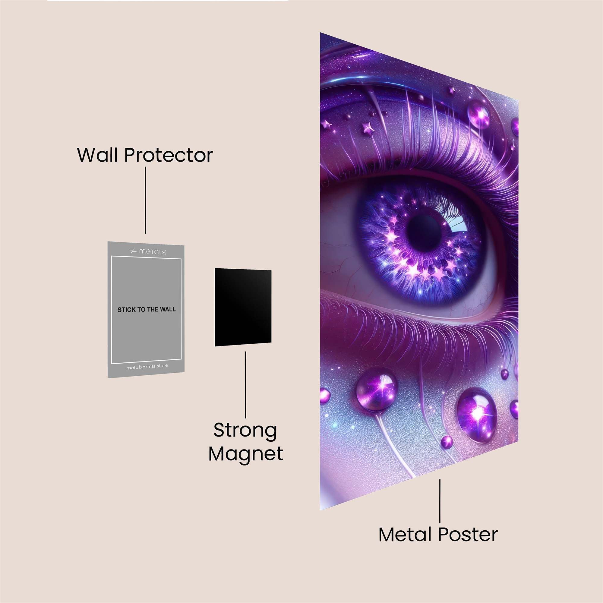 Violet Enigma Safe Wall Magnetic / M