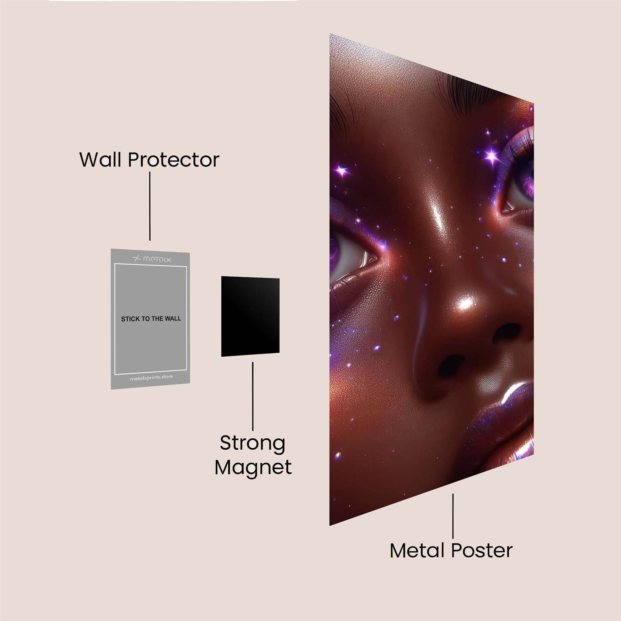 GalacticGaze Safe Wall Magnetic / M