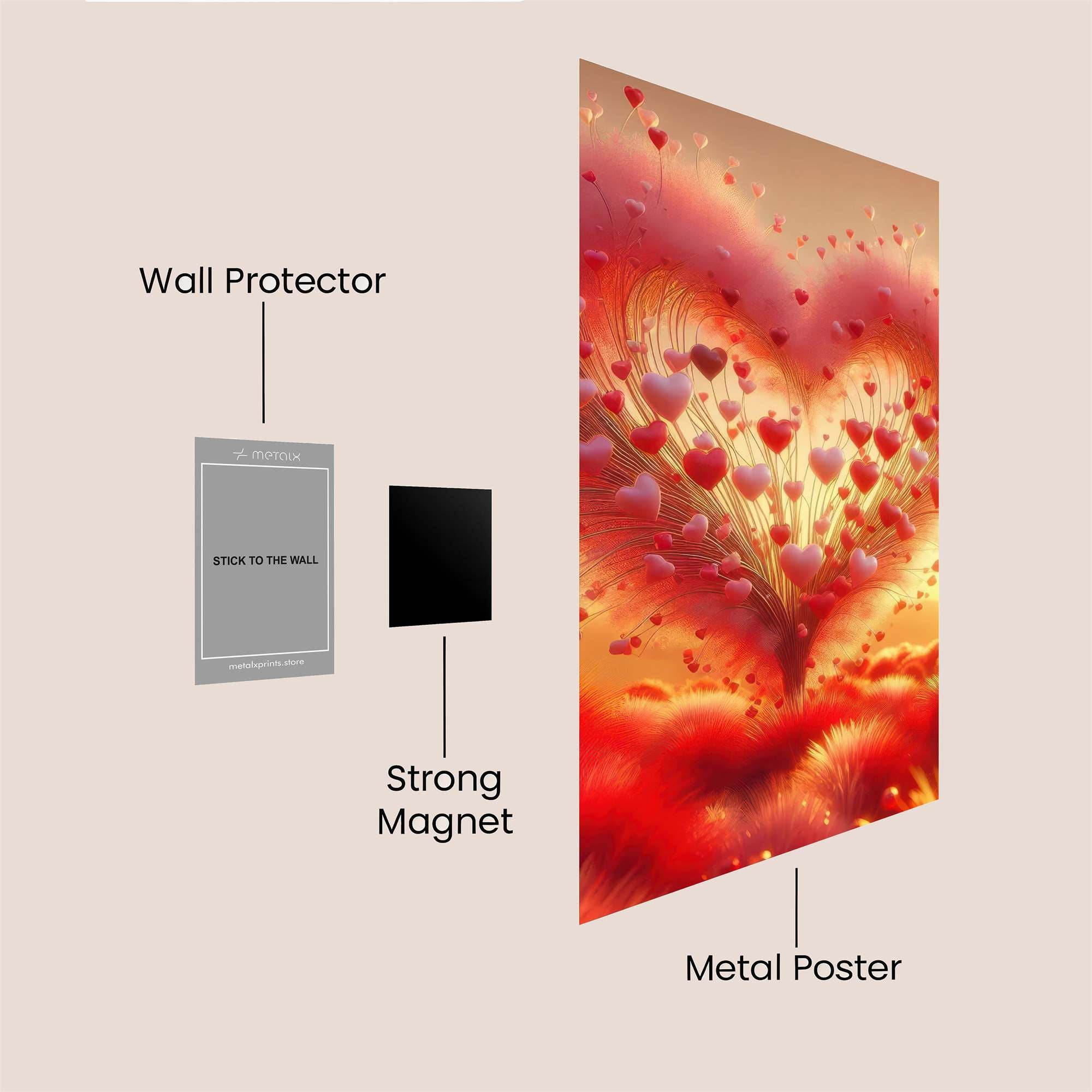Love Burst Safe Wall Magnetic / M