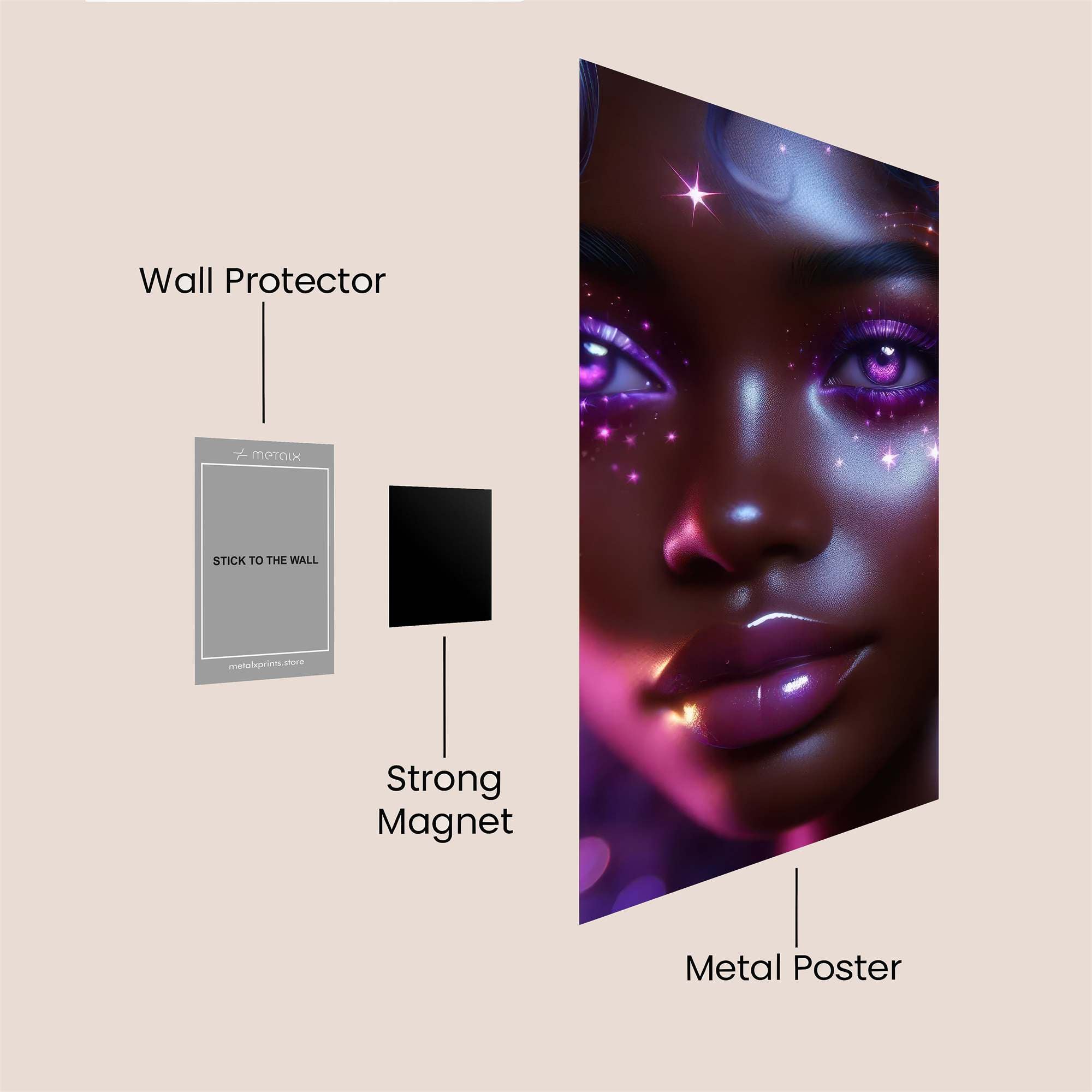 Starlit Enigma Safe Wall Magnetic / M