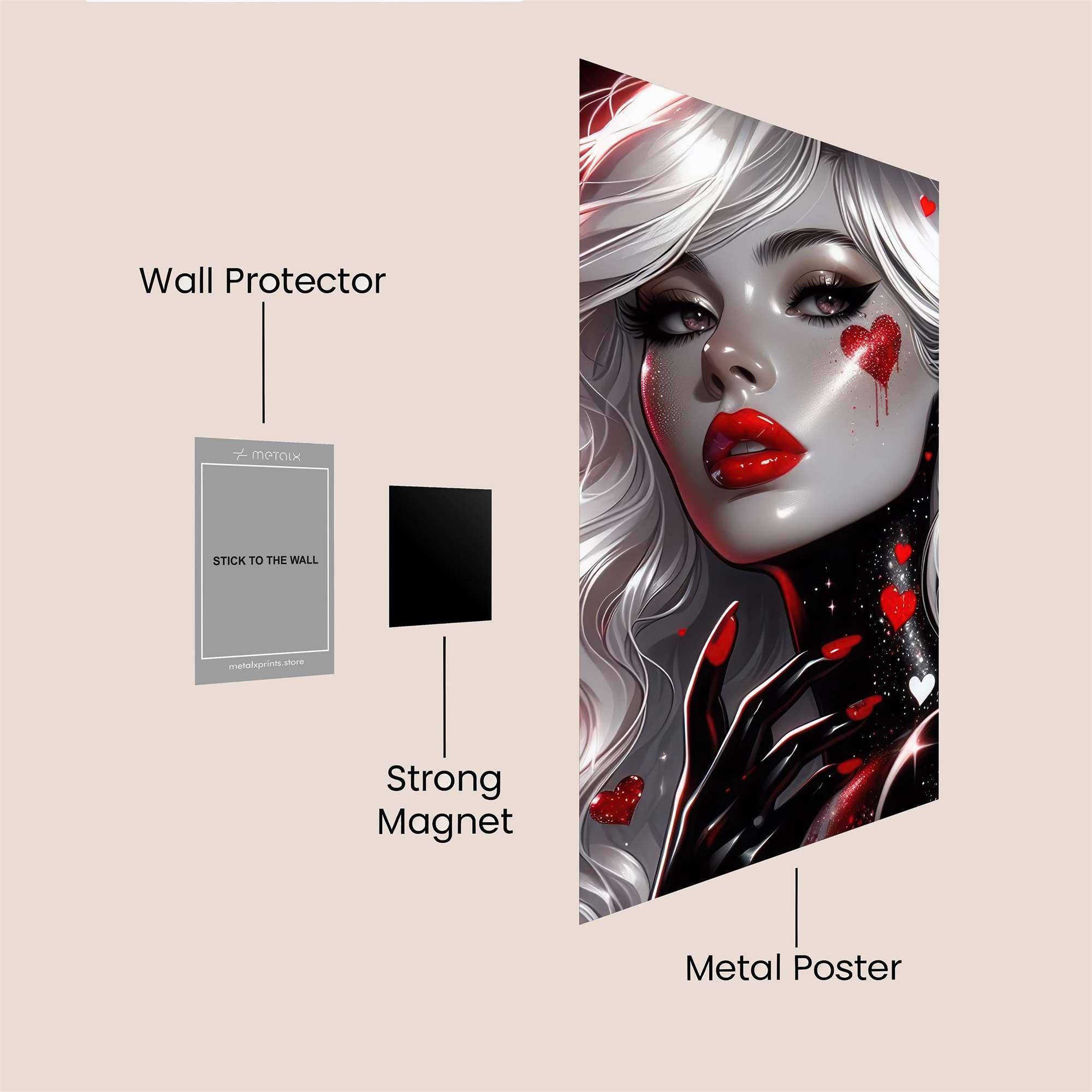 Love Eclipsed Safe Wall Magnetic / M