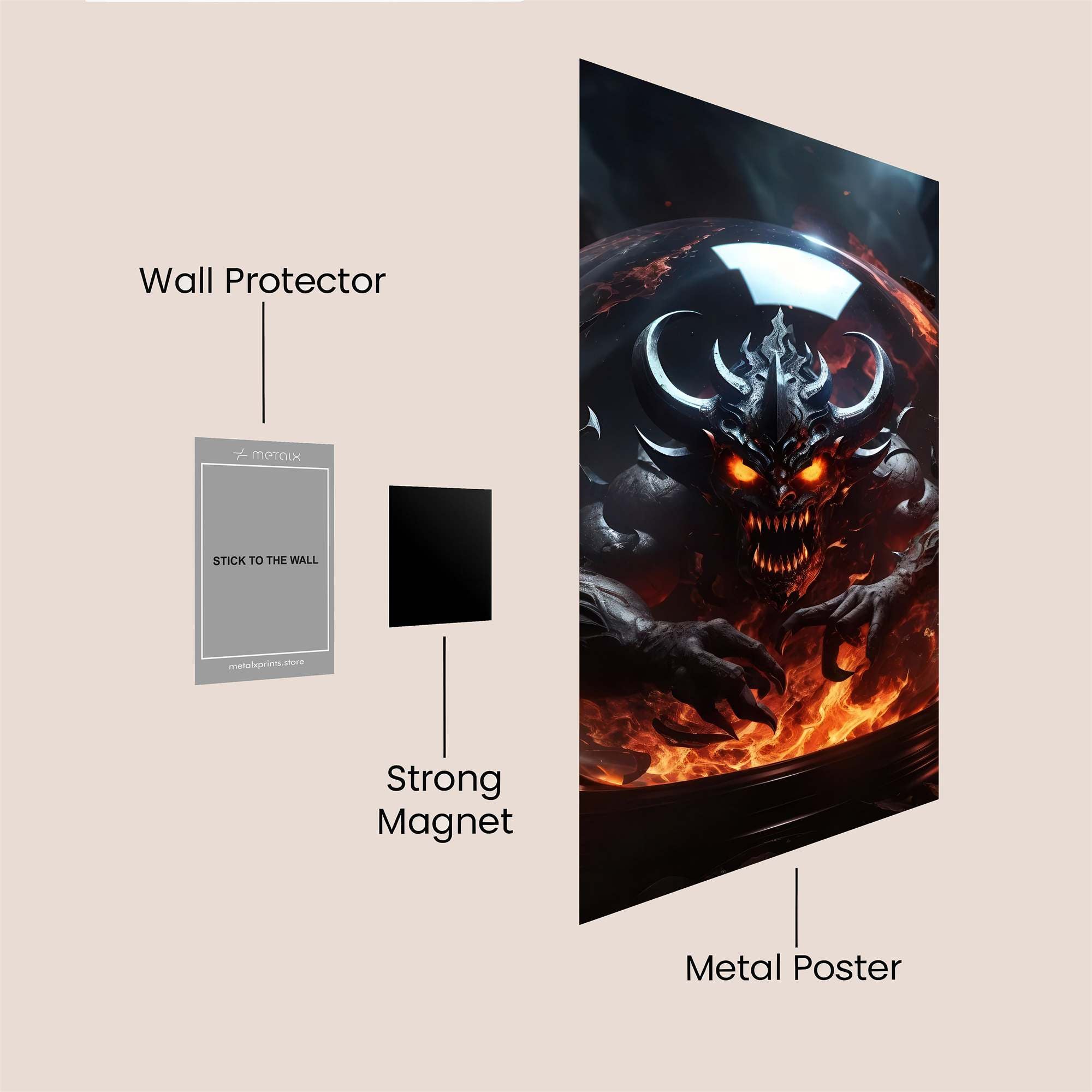 Demon Enigma Safe Wall Magnetic / M