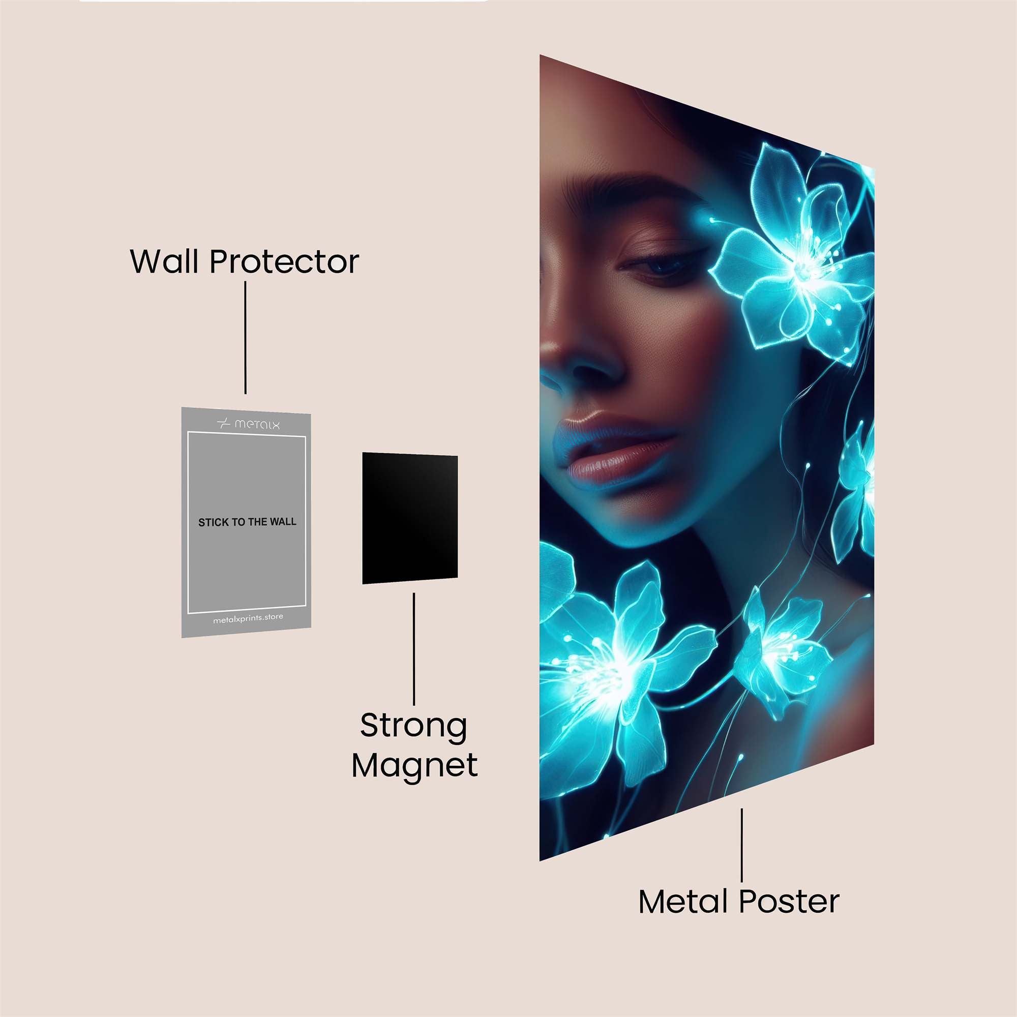 Luminous Enchantment Safe Wall Magnetic / M