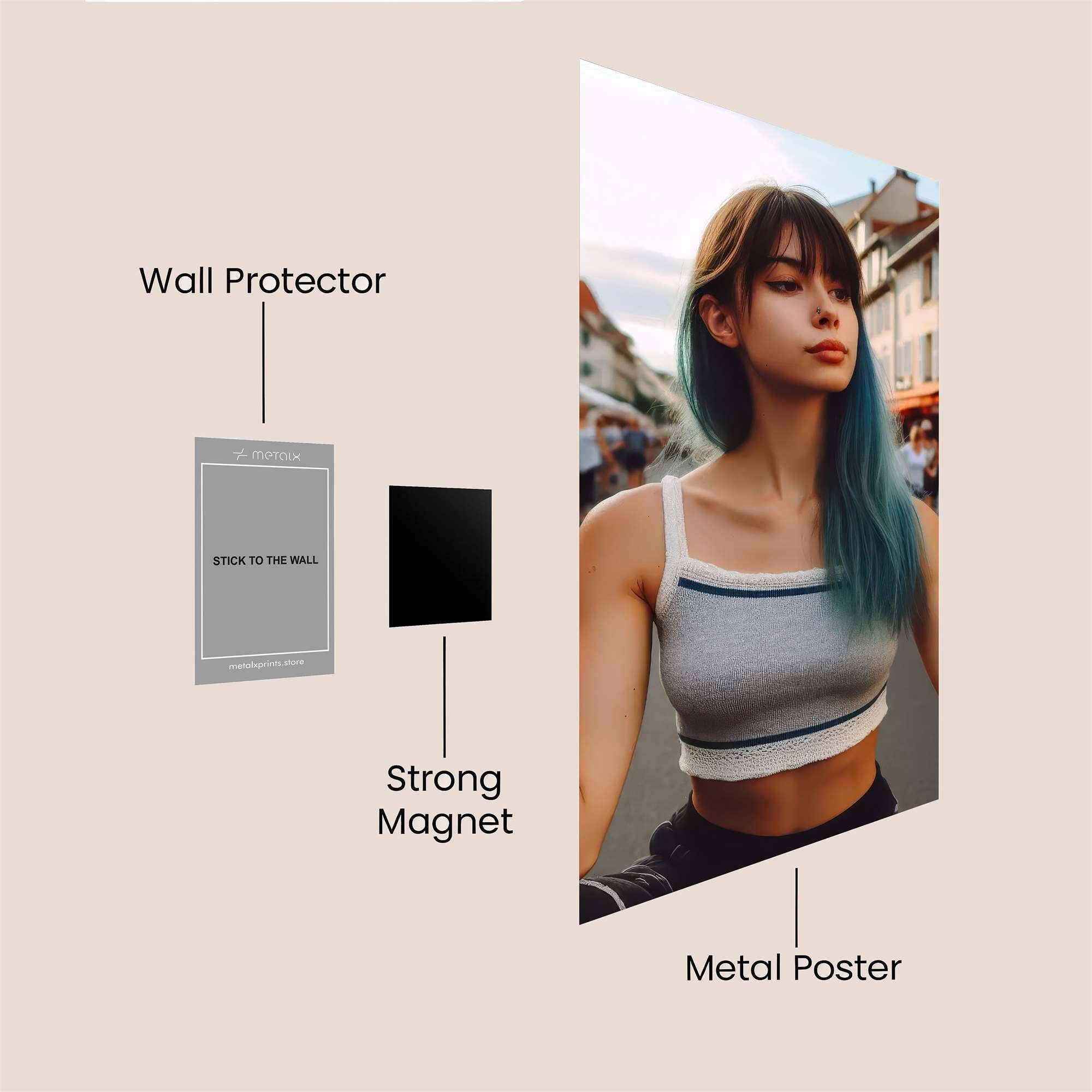Street Serenity Safe Wall Magnetic / M