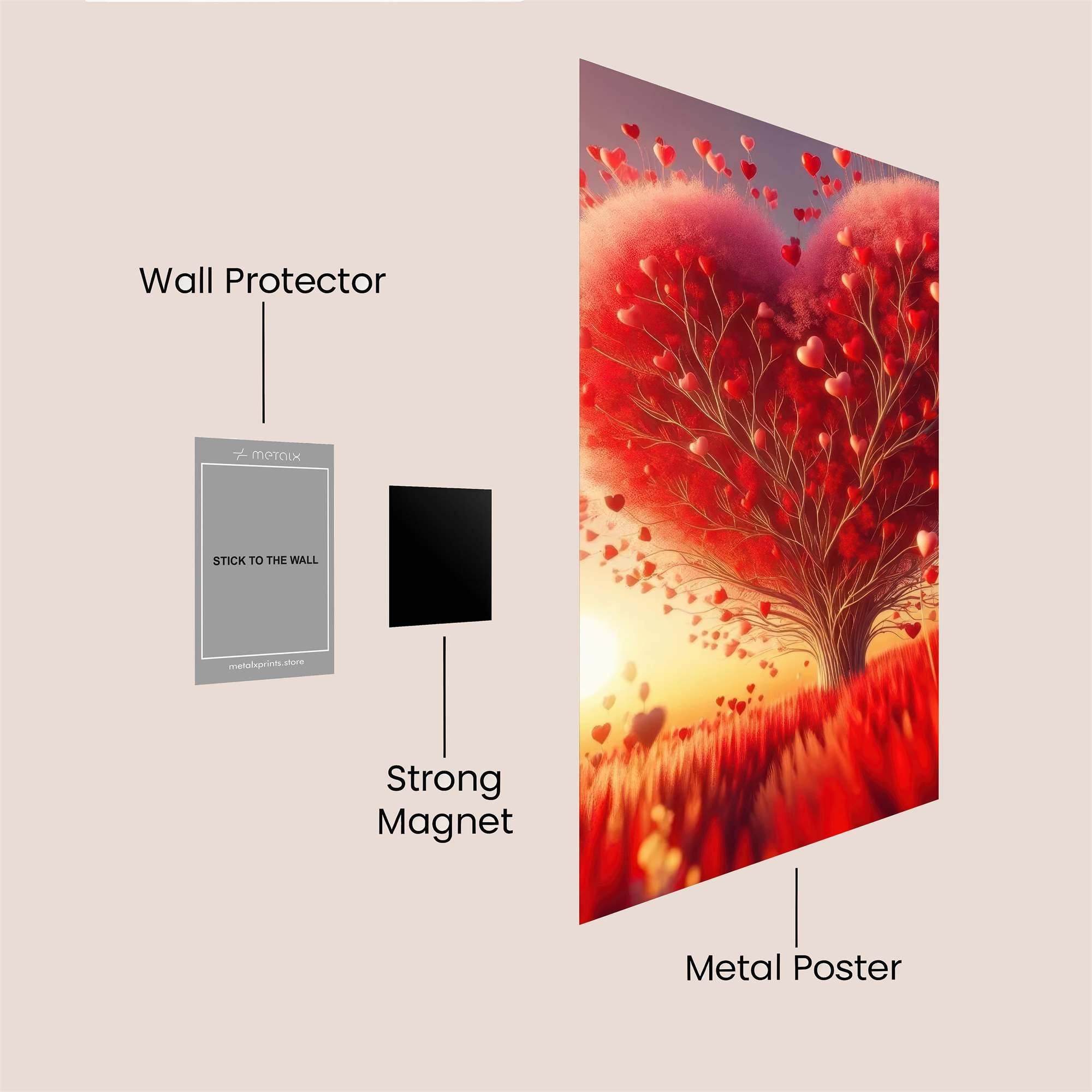 Love Blossoms Safe Wall Magnetic / M