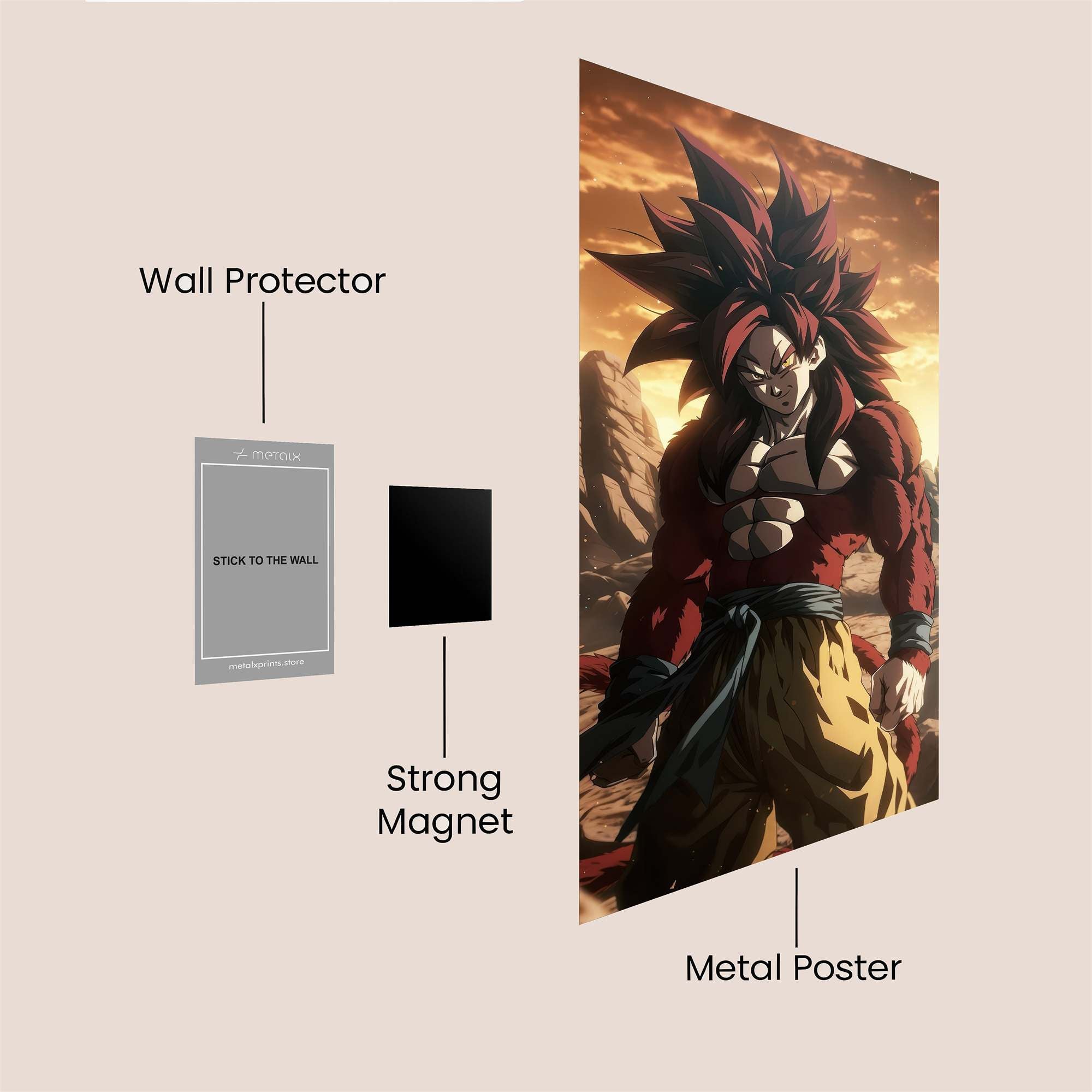 Broly Rage Safe Wall Magnetic / M
