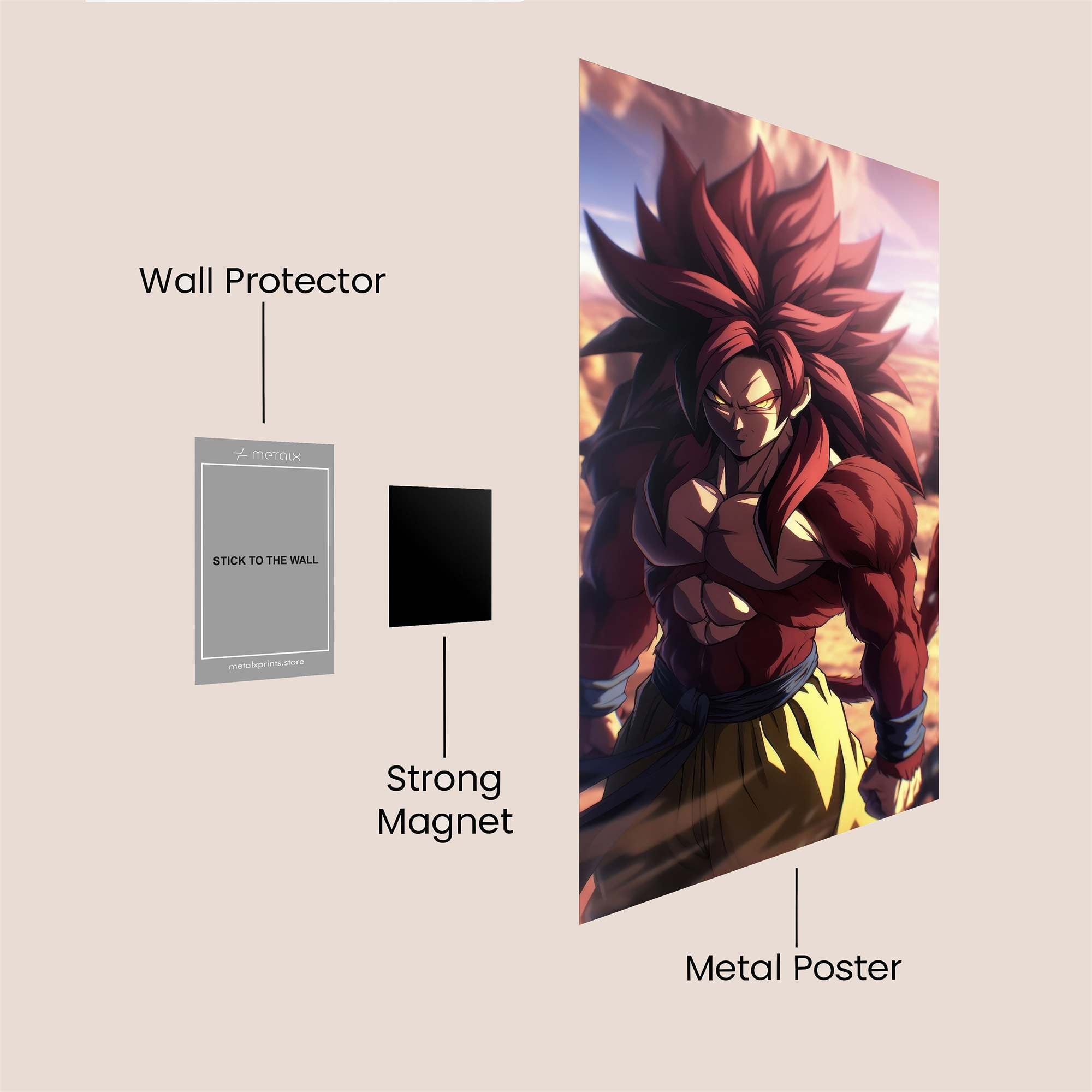 Broly Fierce Safe Wall Magnetic / M