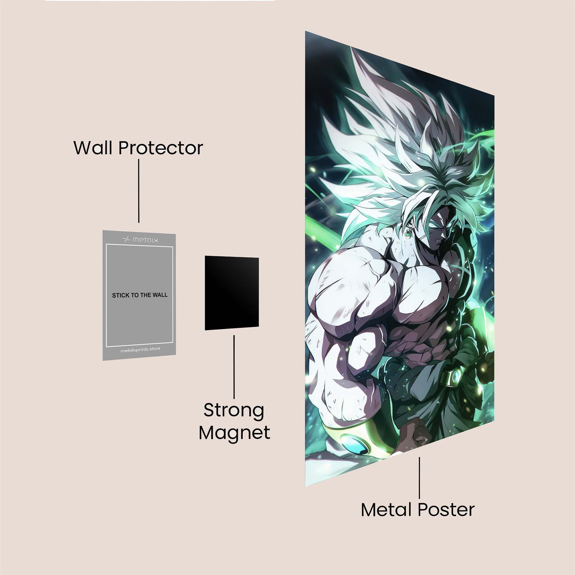 Broly Berserk Safe Wall Magnetic / M