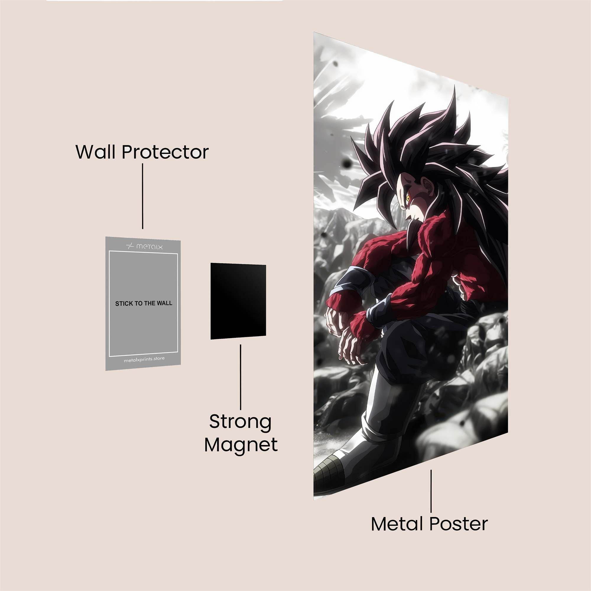 Broly Brooding Safe Wall Magnetic / M