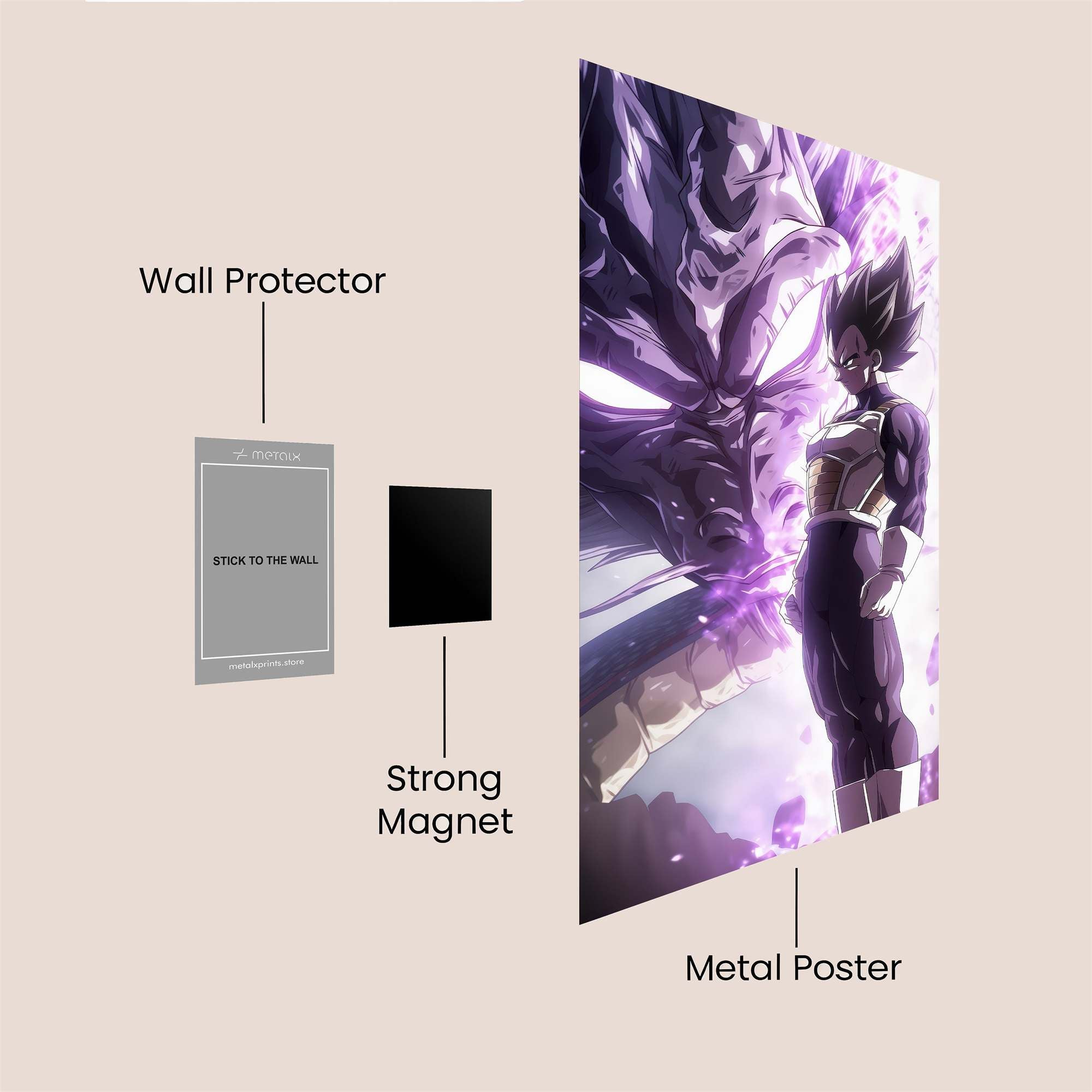 Vegeta Valiant Safe Wall Magnetic / M