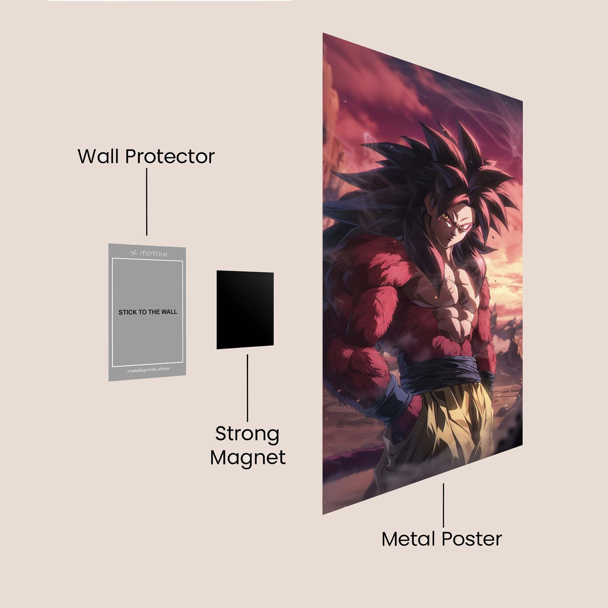 Broly Brooding Safe Wall Magnetic / M